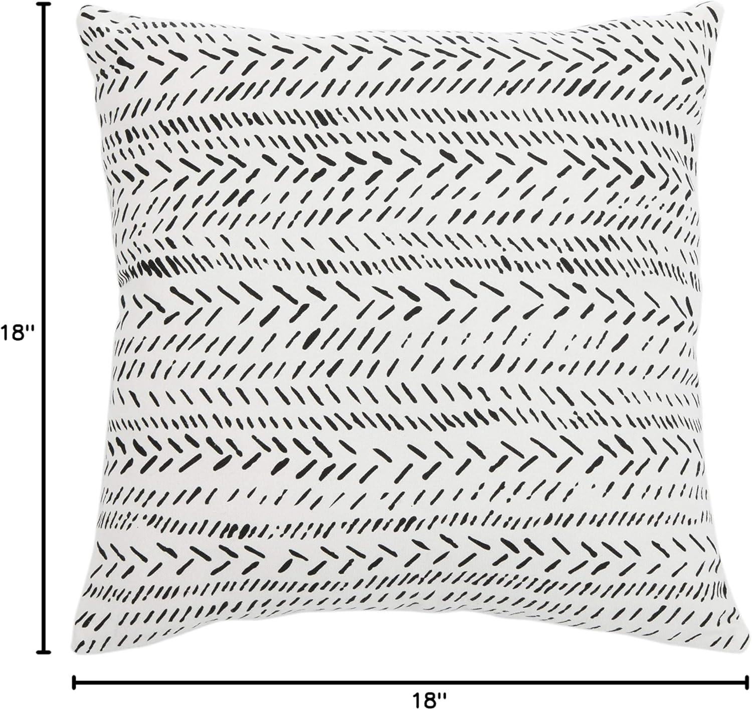 Sarden Pillow - Black/White - 18"X18" - Safavieh