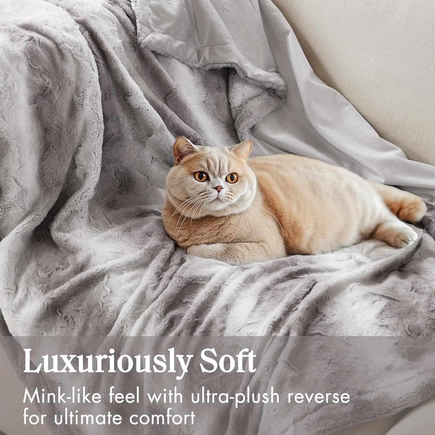 Madison Park Zuri Oversized Faux Fur Throw