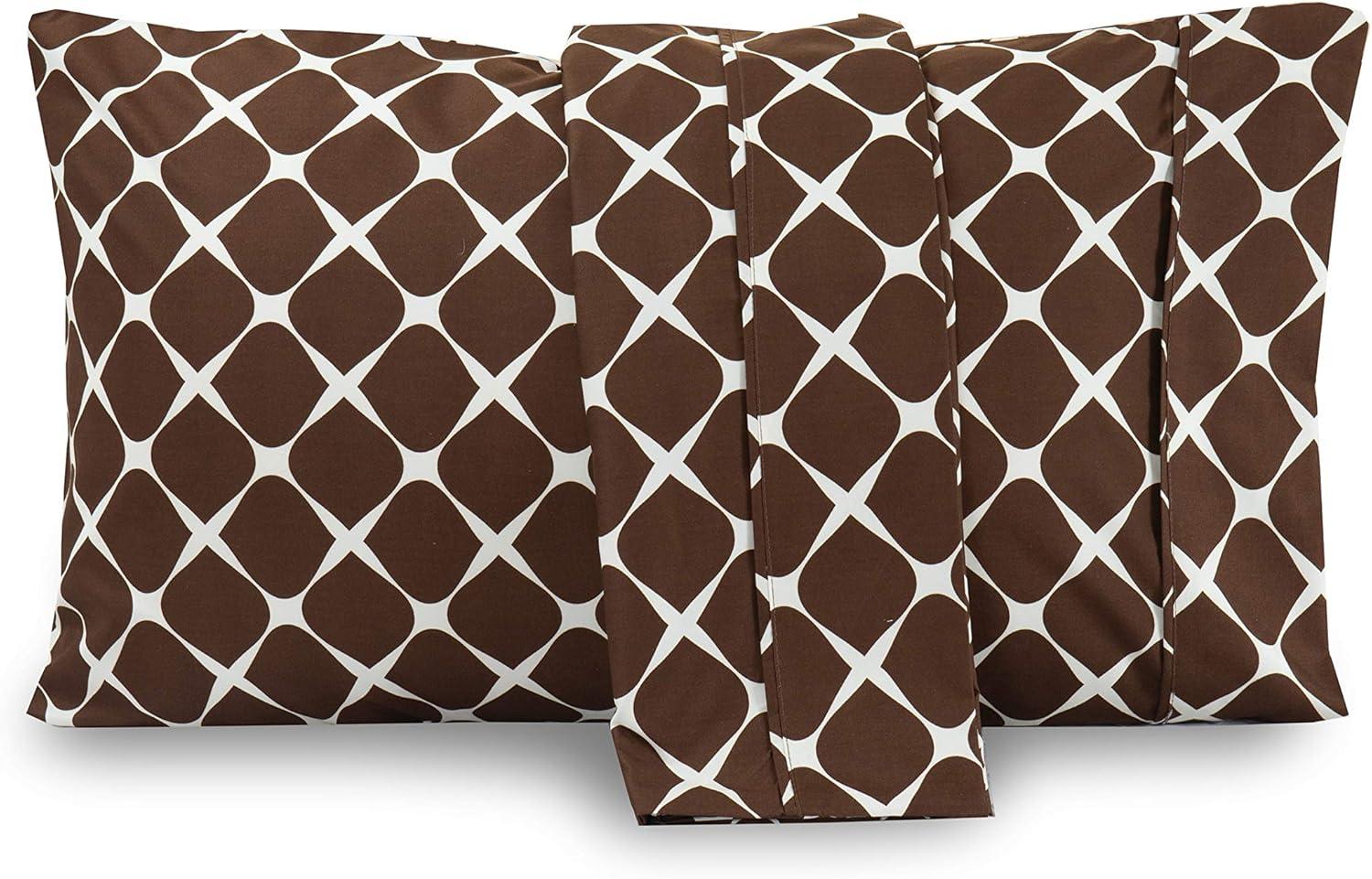 Mocassi Ultra-Soft Microfiber Pillowcase Set - Double Brushed - Hypoallergenic King Set of 2), Brown