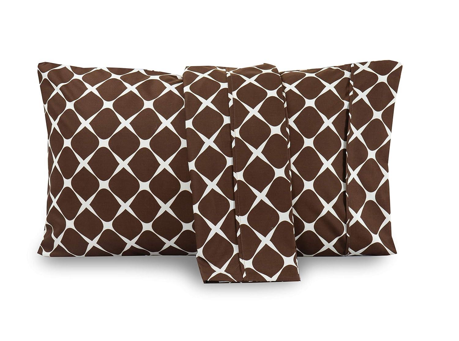 Mocassi Ultra-Soft Microfiber Pillowcase Set - Double Brushed - Hypoallergenic King Set of 2), Brown