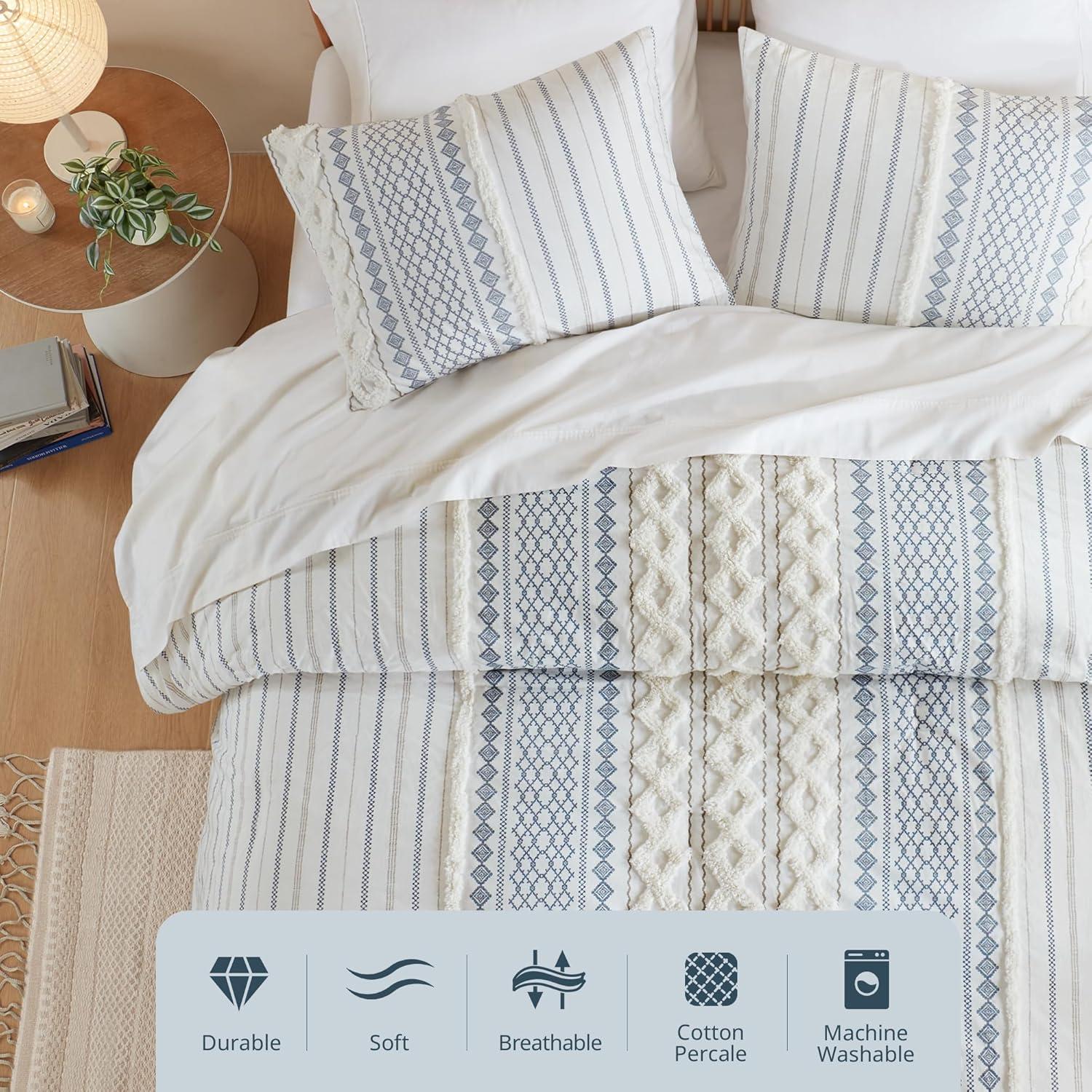 INK+IVY Imani Cotton Printed Duvet Cover Set