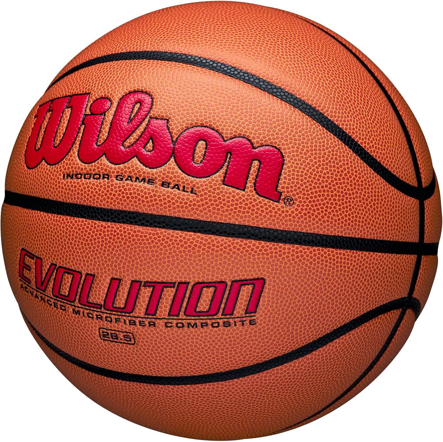 Wilson 28.5'' Evolution Game Basketball - Scarlet