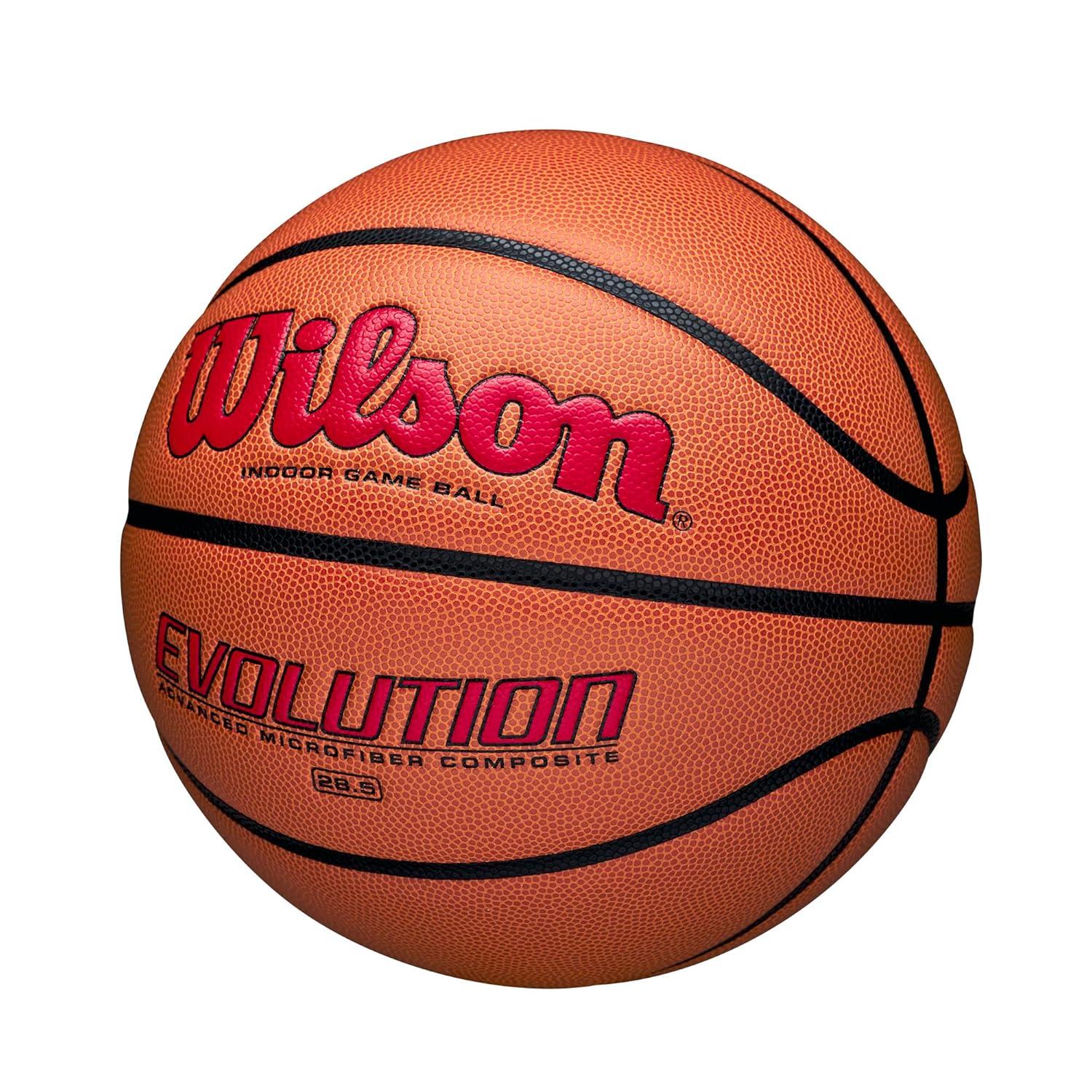Wilson 28.5'' Evolution Game Basketball - Scarlet
