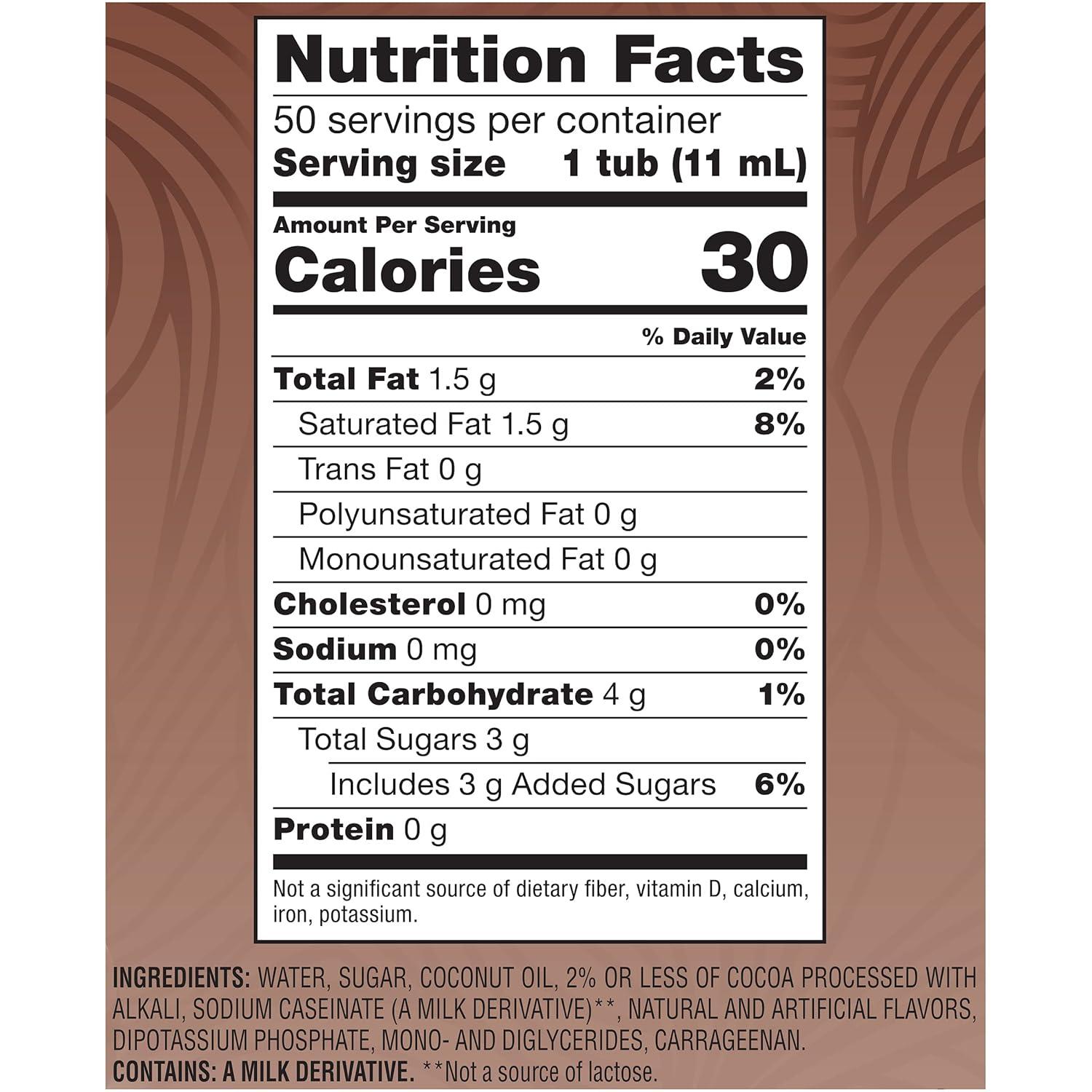 Coffee mate Liquid Coffee Creamer, Cafe Mocha, 0.38 oz Mini Cups, 50/Box