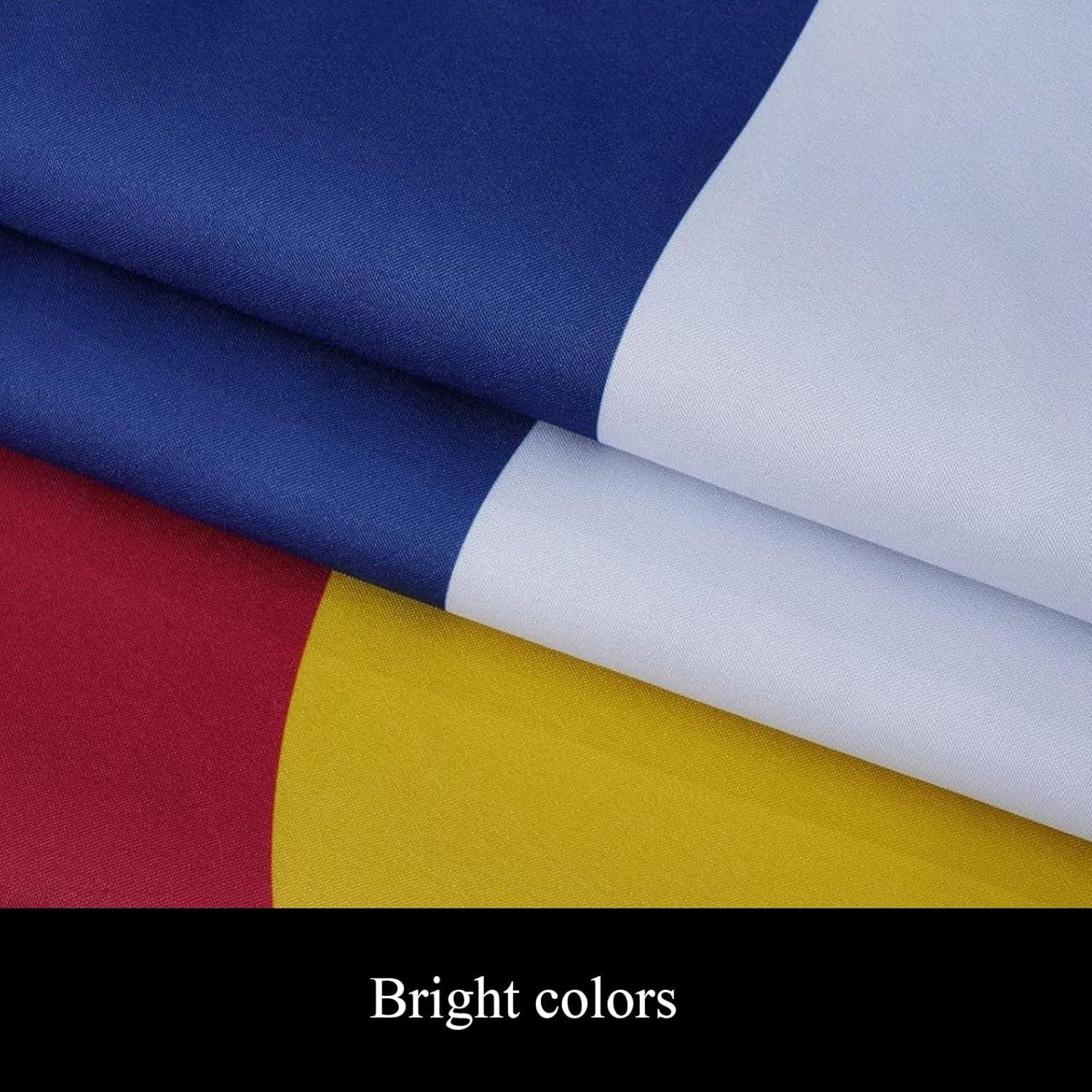 Colorado State Flag Polyester Fiber 3x5 Feet Flag, Bright Colors And Anti-ultraviolet Fade Flag Indoor Outdoor Banner