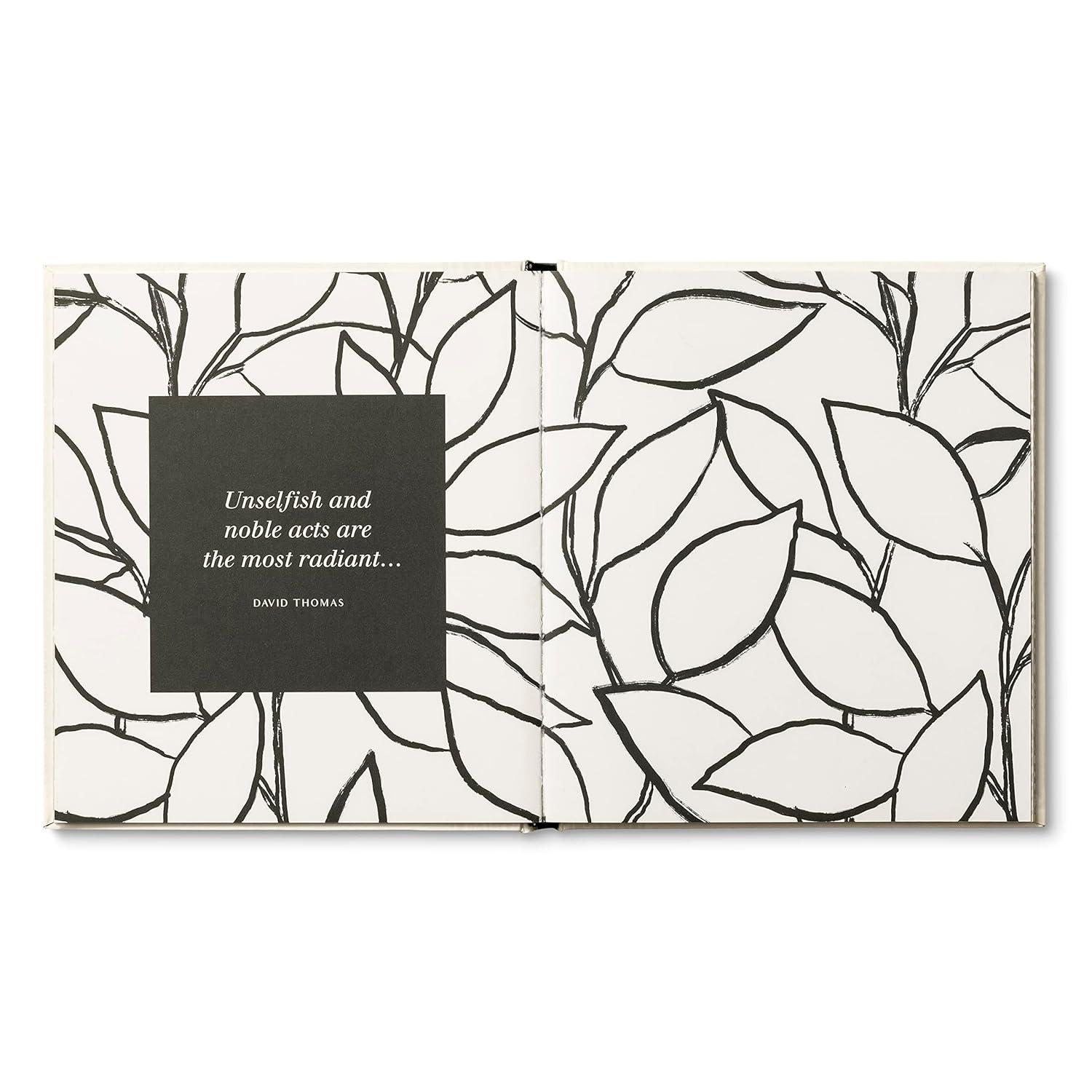 Elegant White Hardcover Self-Help Gratitude Book