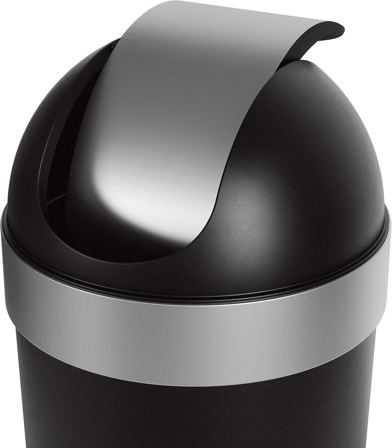 Umbra Venti Plastic Swing Top Kitchen Trash Can - 16 Gallons