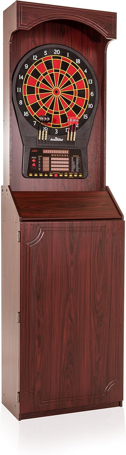 Arachnid Cricket Pro 800 Cherry Finish Electronic Dartboard Cabinet