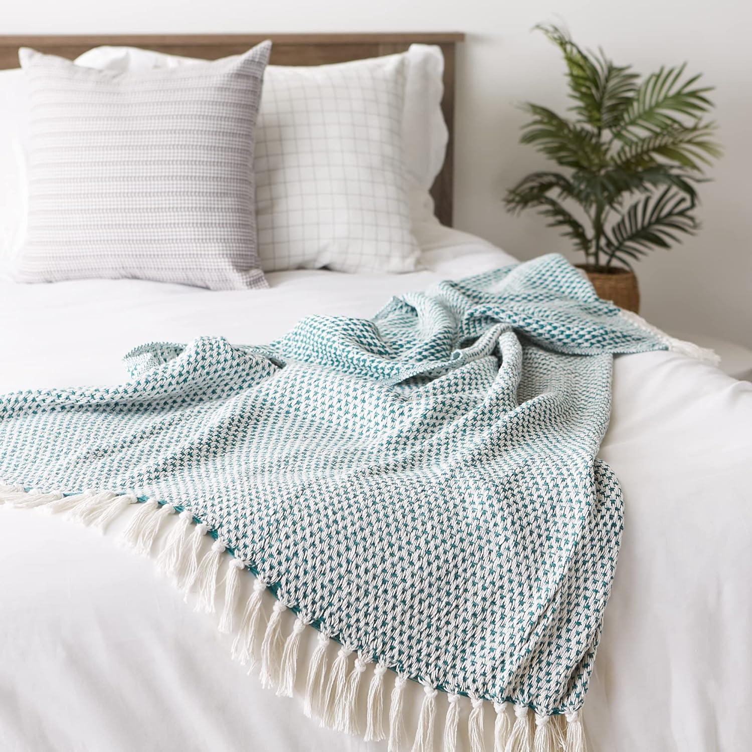 Design Imports Hand Woven Throw Blanket