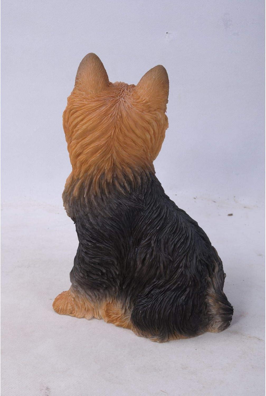 Hi-Line Gift Ltd. Sitting Yorkshire Terrier Dog Statue