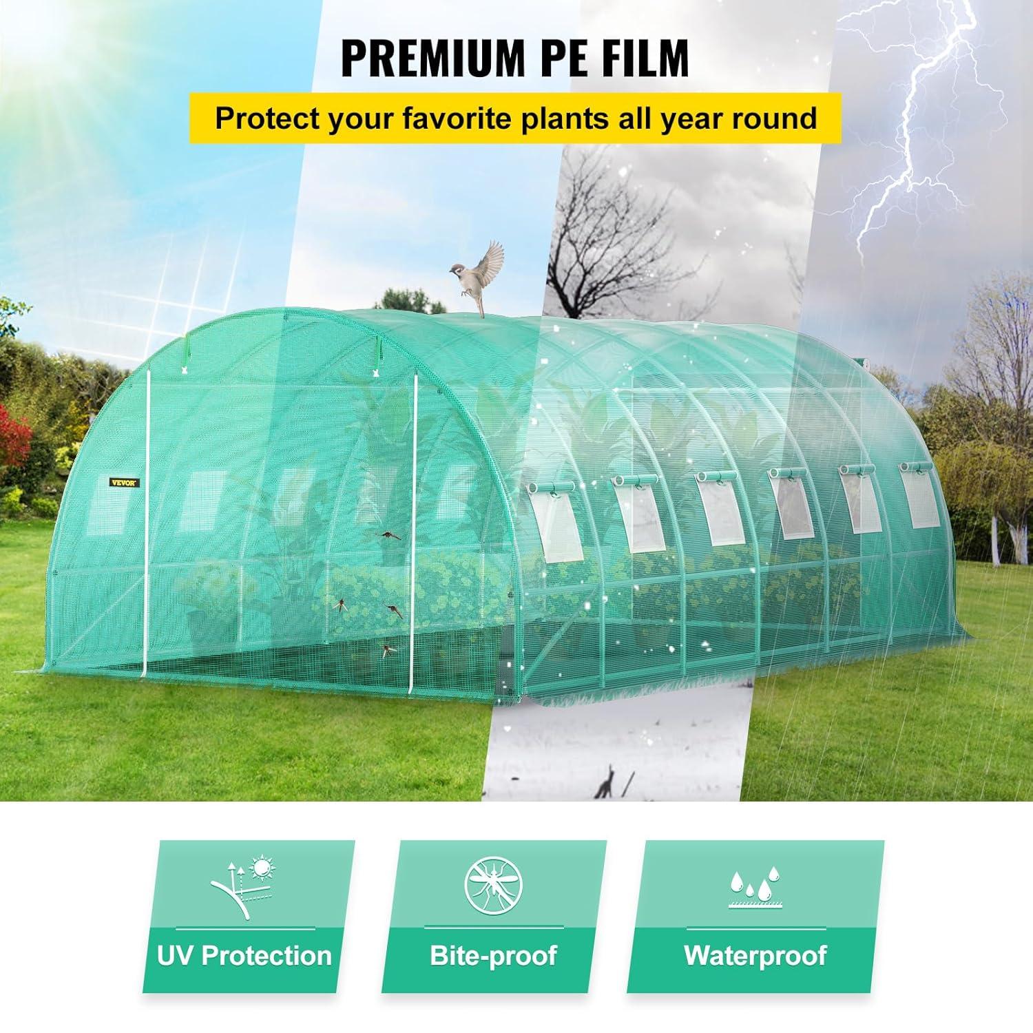 10' W x 20' D Greenhouse