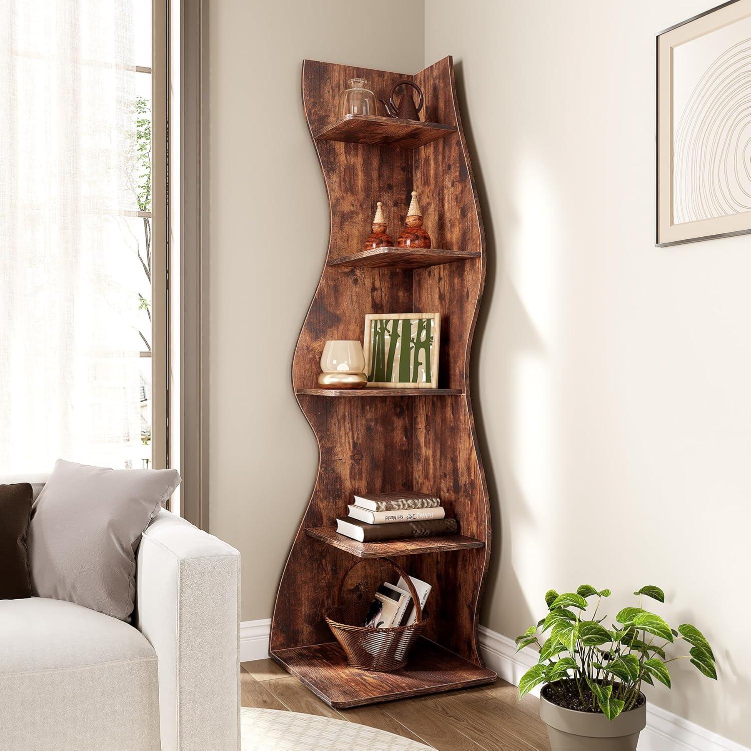 Millwood Pines Arhab Corner Bookcase