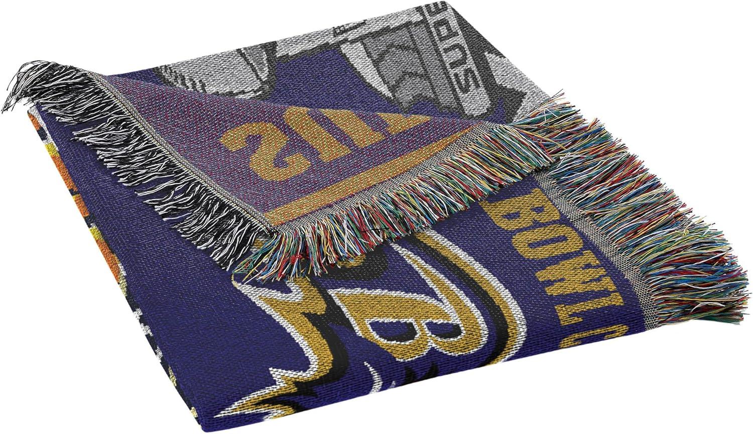 Baltimore Ravens Knitted Commemorative Super Bowl Blanket