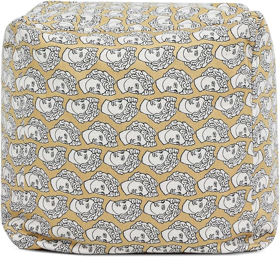Jennifer Taylor Home Pouf 23" Luxury Oversized Bean Bag Cube Ottoman
