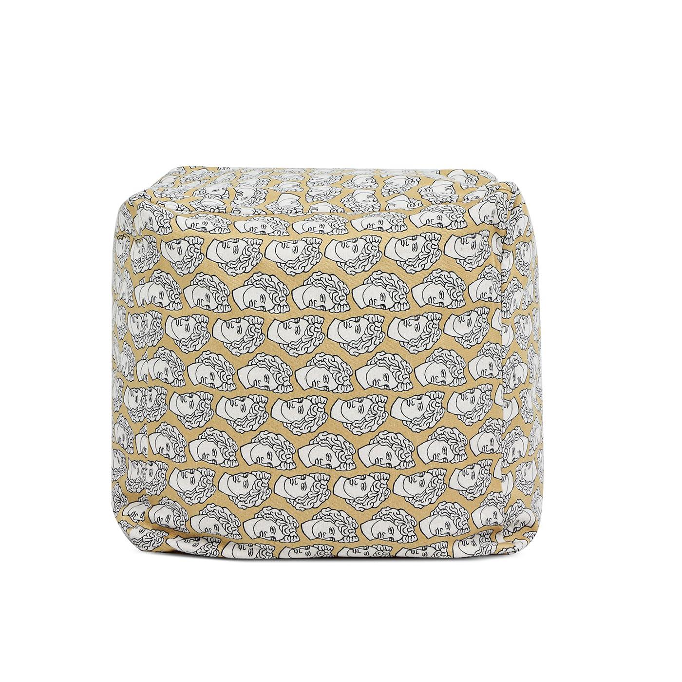 Jennifer Taylor Home Pouf 23" Luxury Oversized Bean Bag Cube Ottoman