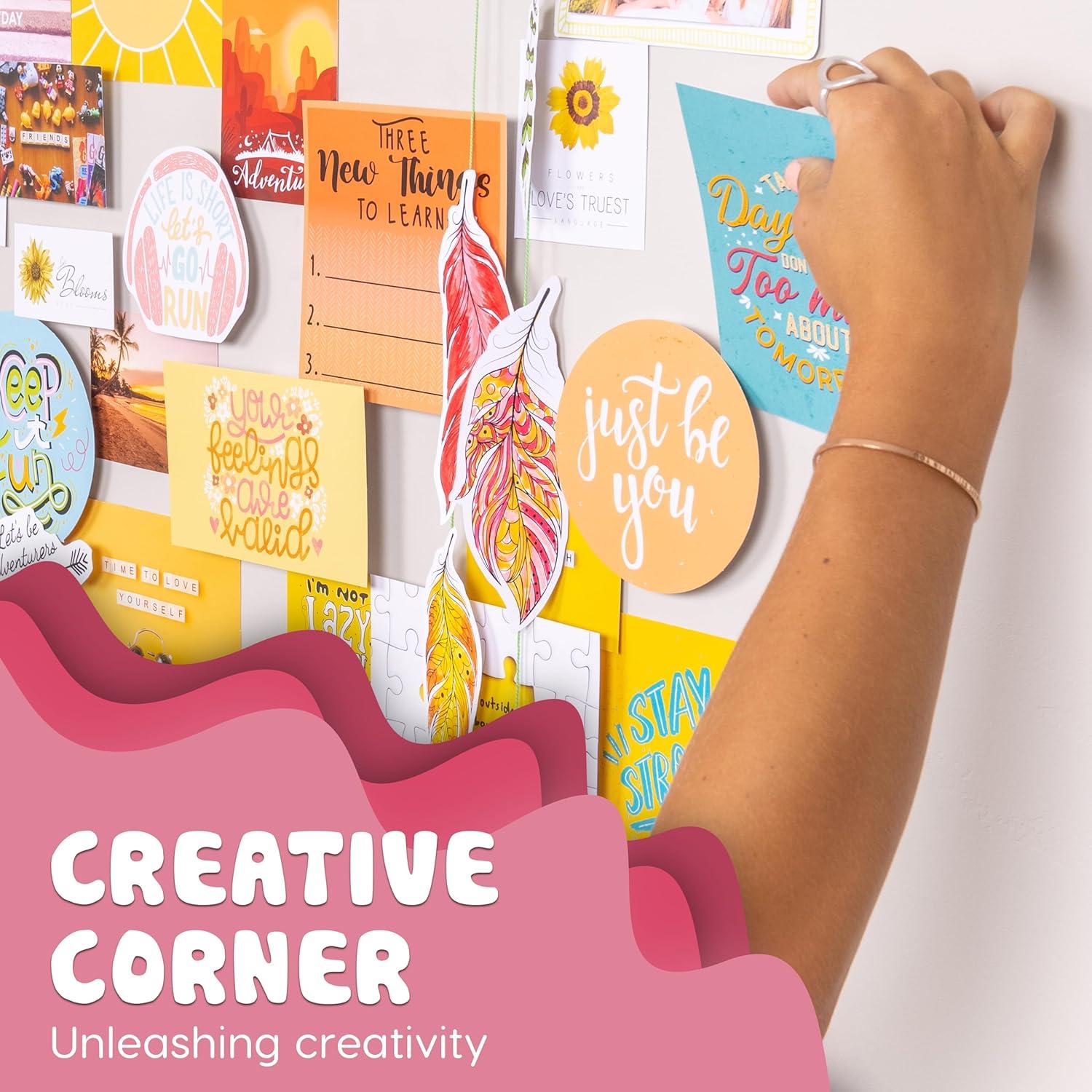 Hapinest DIY Wall Collage Kit for Teen Girls, Arts and Crafts Kit Tween Girl Room Decor, Birthday Gifts Ages 10 11 12 13 14 16 Years Old and Up, Cool Stuff for Bedroom Dorm Aesthetic Décor S301