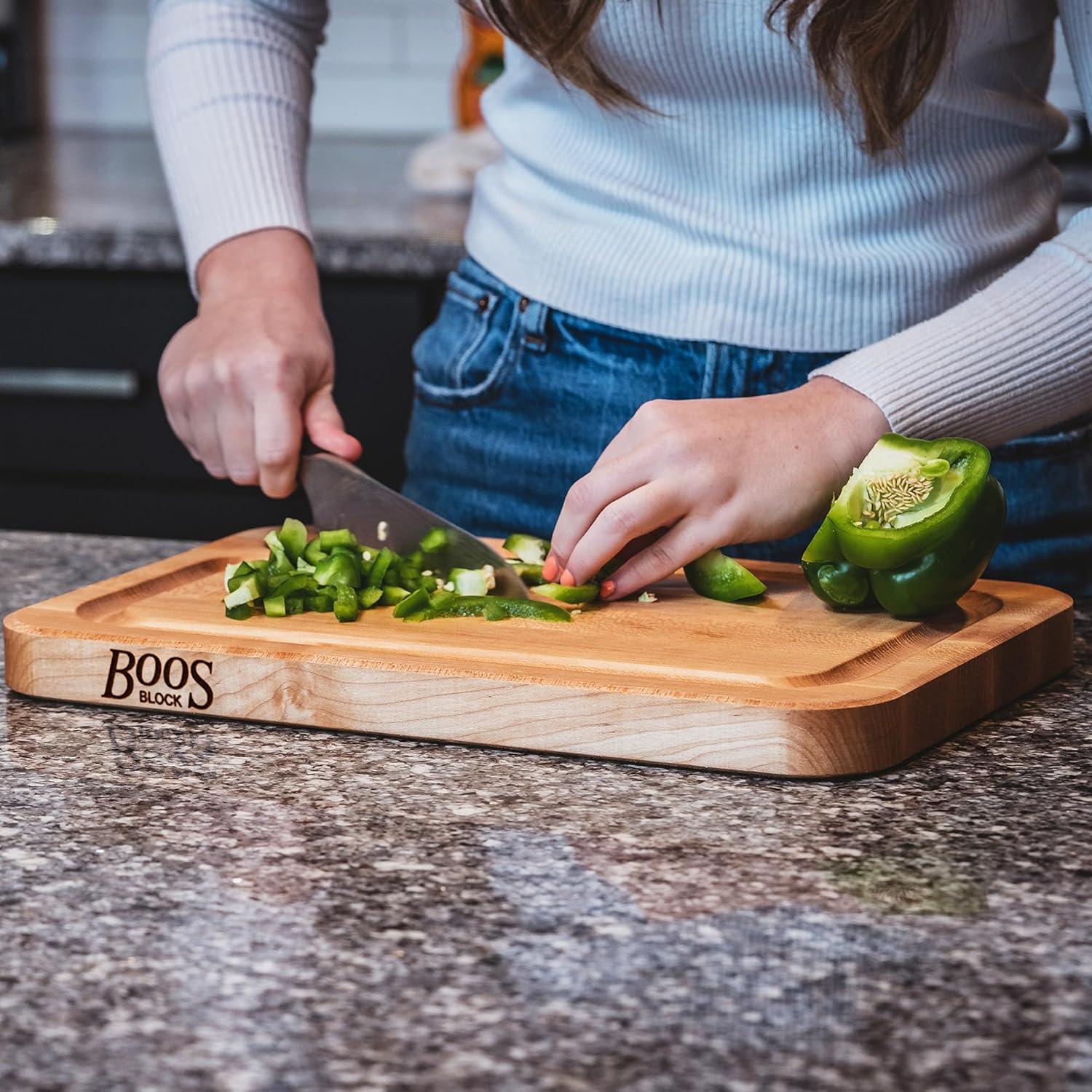 John Boos Prestige Series Maple Cutting Board with Juice Groove