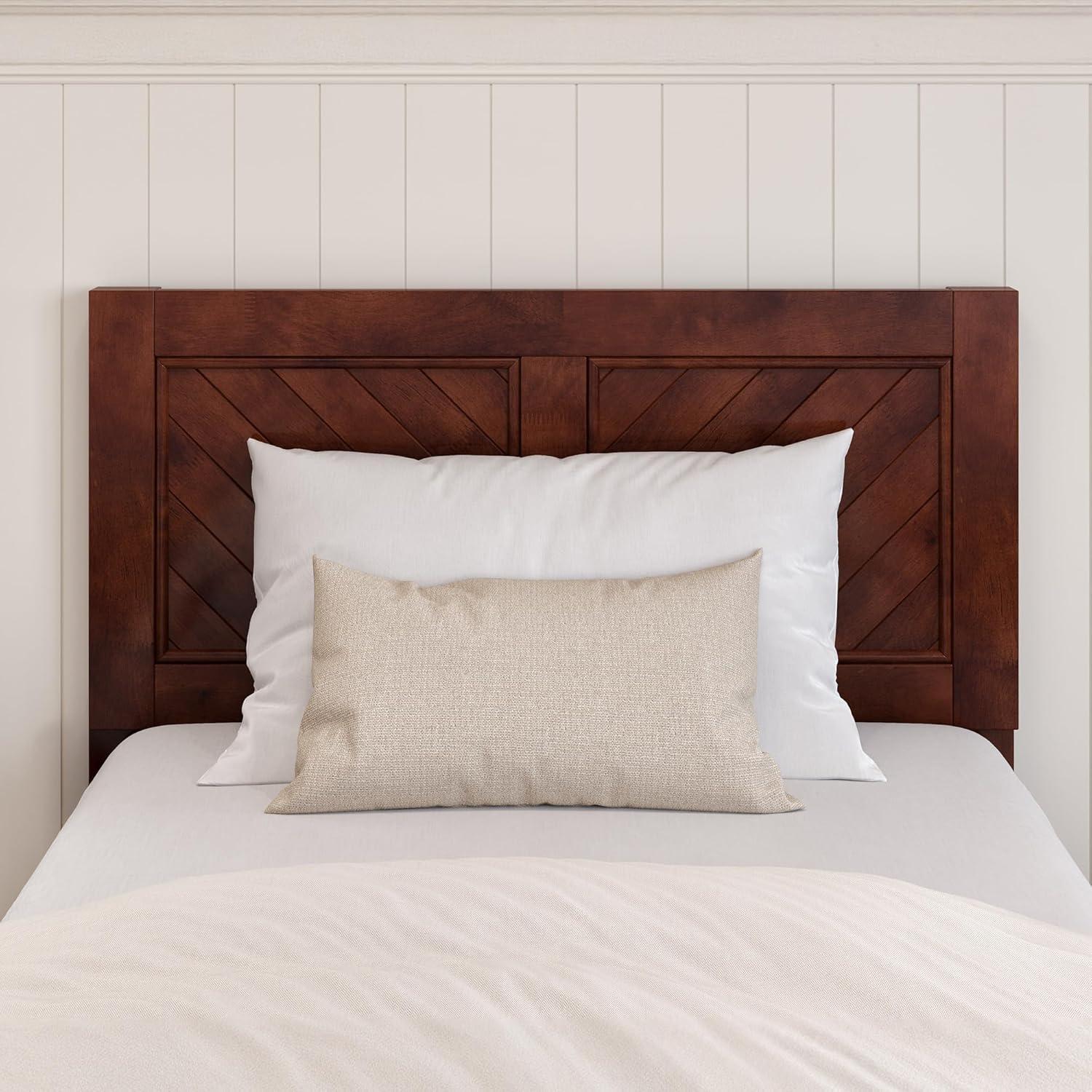 AFI Canyon Walnut Solid Wood Platform Bed with Matching Footboard & Storage Drawers, Queen