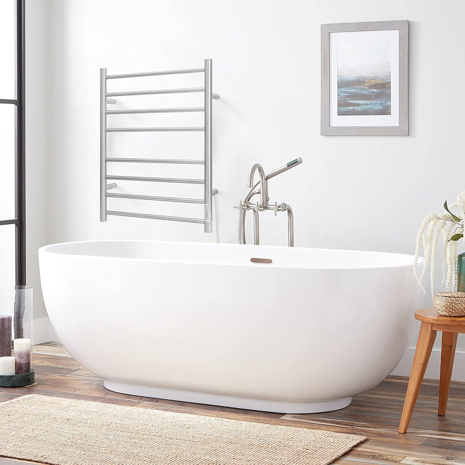 Brushed Nickel Wall Mounted Stainless Steel Electric Towel Warmer