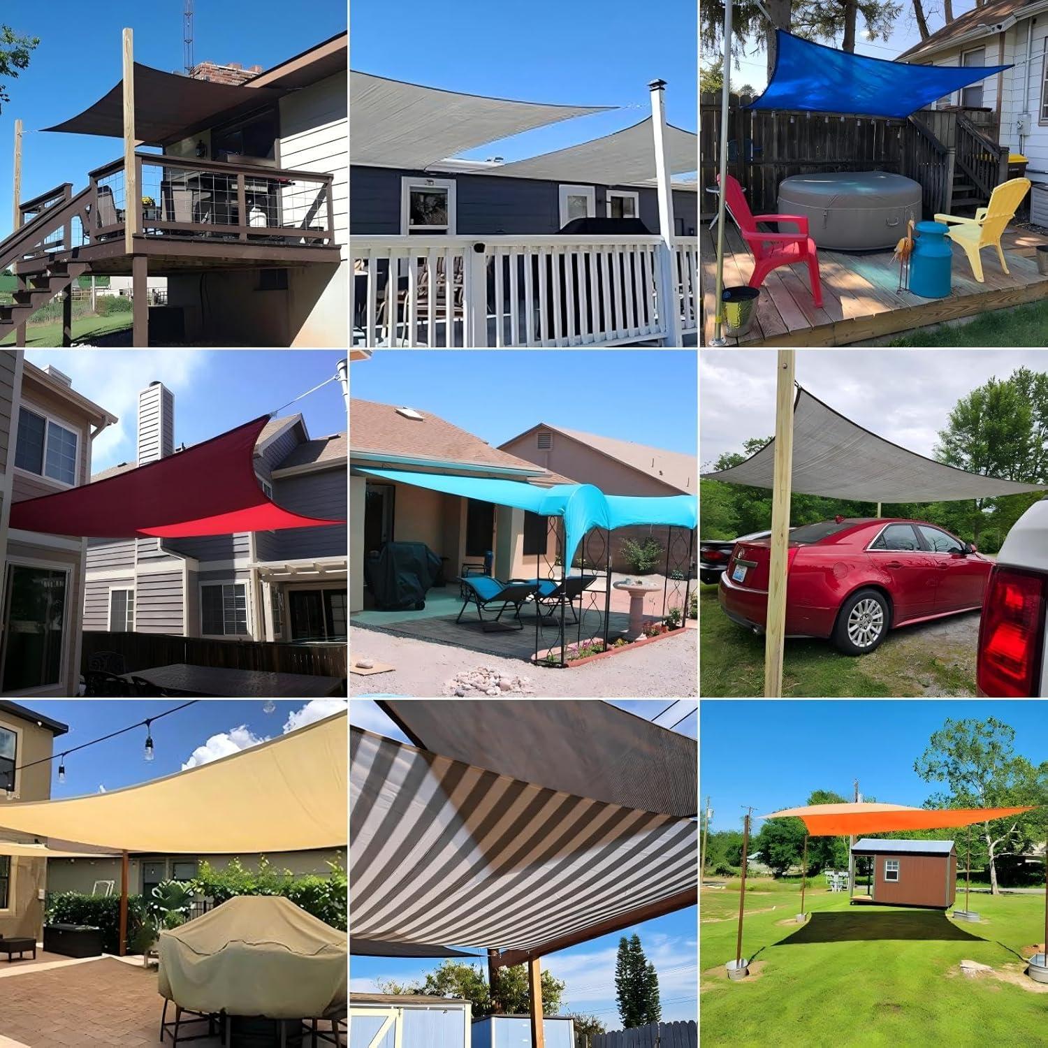 Royal Shade Royal Shade Rectangle 200 GSM Sun Shade Sail