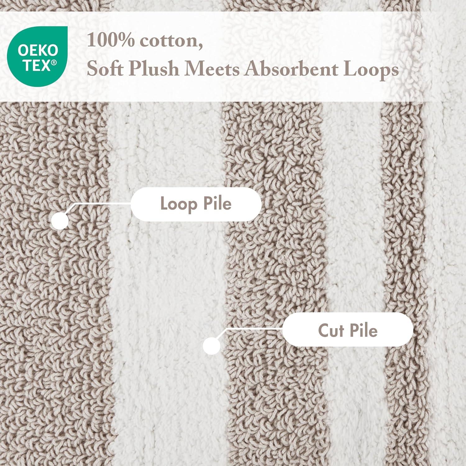 Madison Park Cotton Reversible Bath Rug