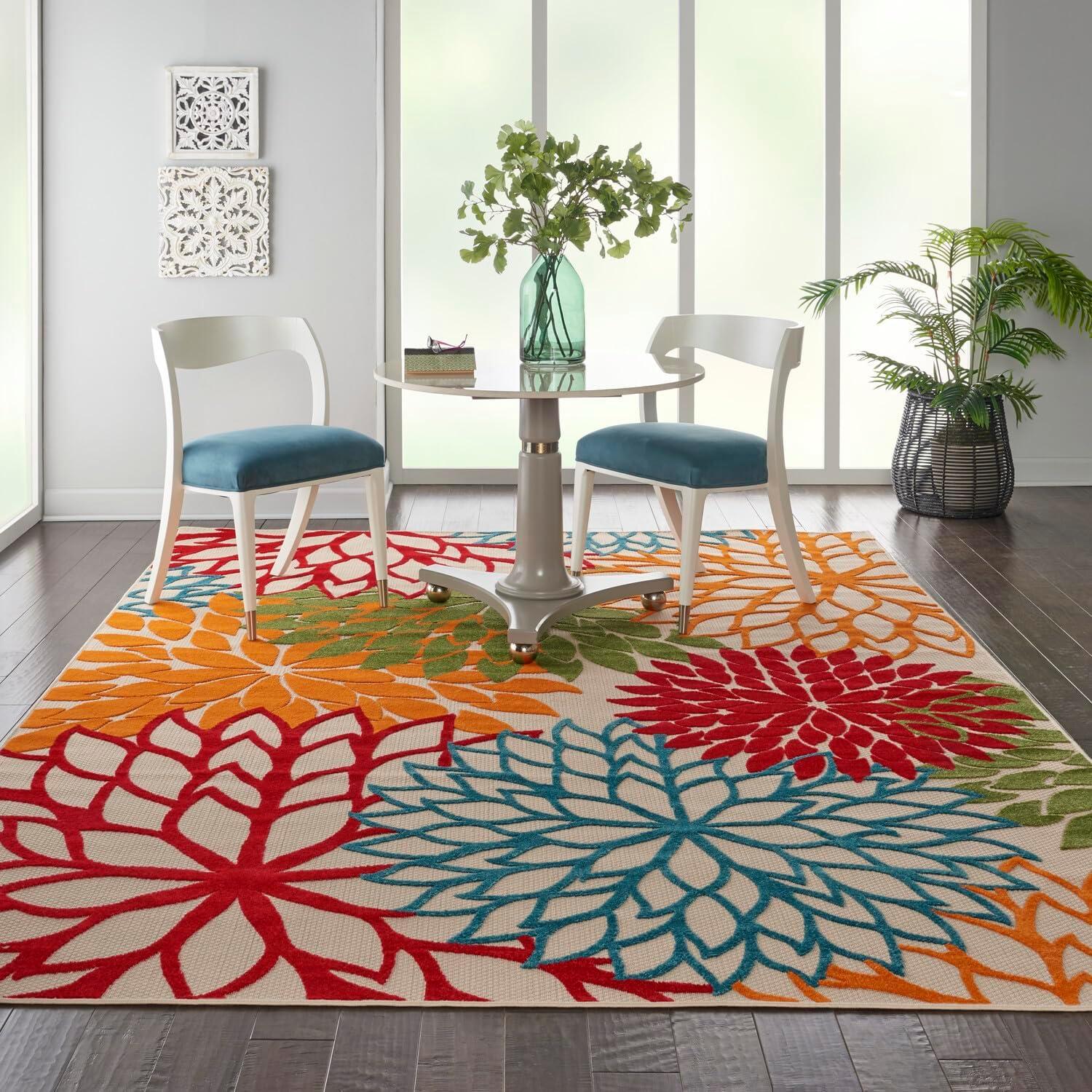 Nourison Aloha Floral Bloom Indoor Outdoor Rug