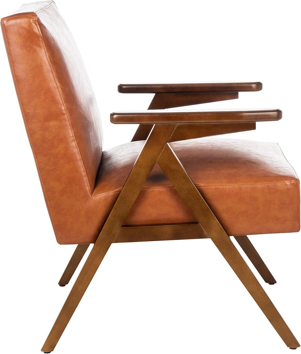 Emyr Arm Chair - Cognac - Safavieh