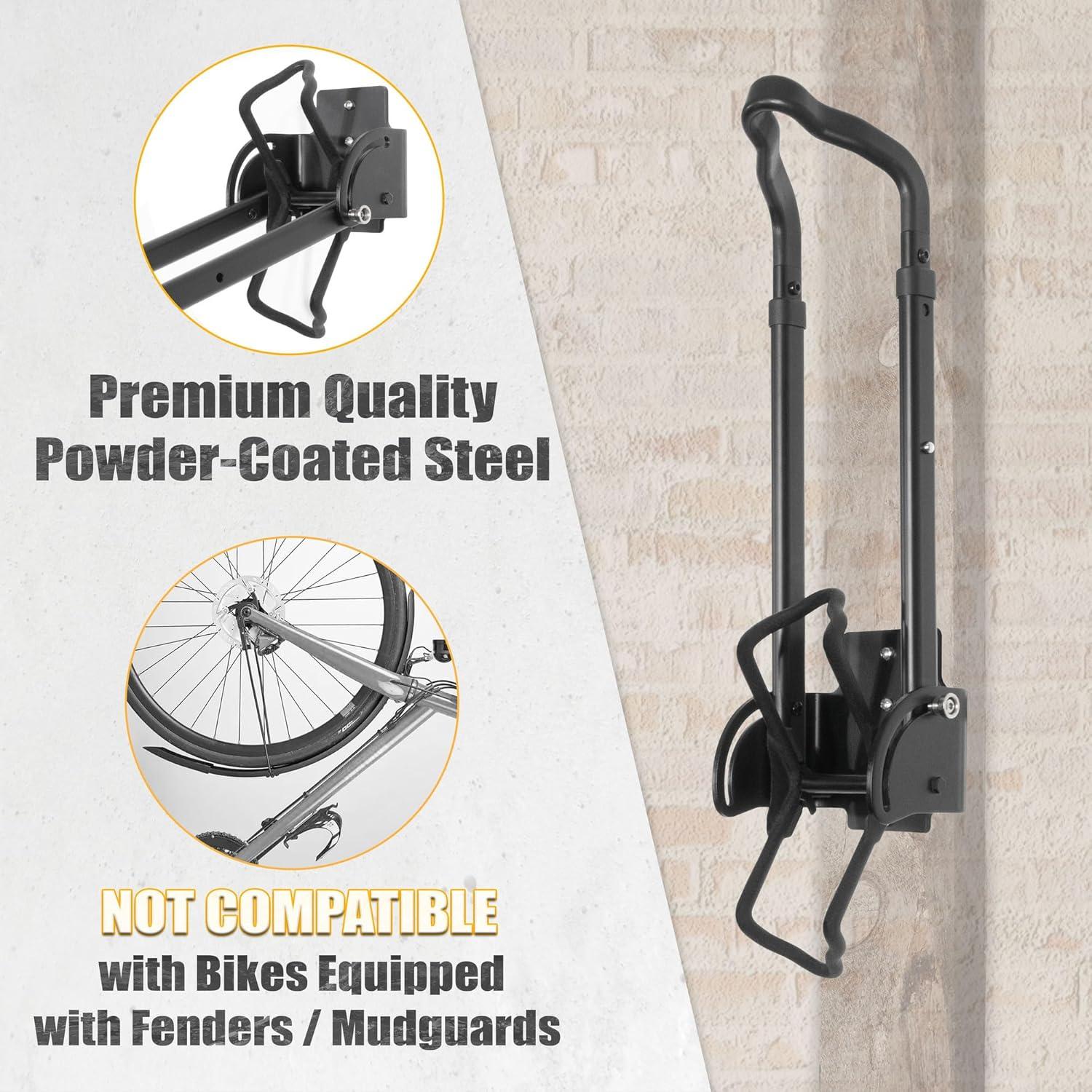 CyclingDeal Bike Wall Mount Parking Storage Rack 20"-29" MTB 700C Road Bicycles