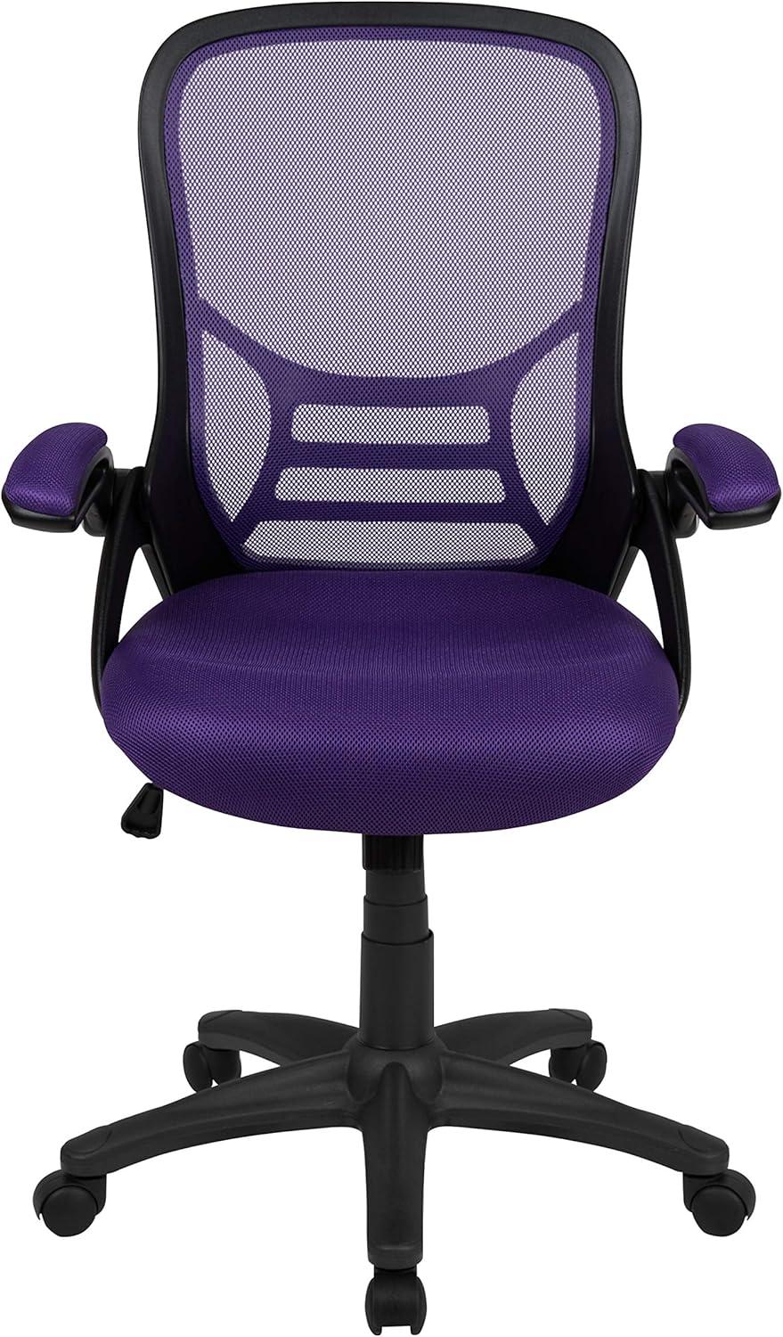 Flash Furniture High Back Mesh Ergonomic Swivel Office Chair with Flip-up Arms