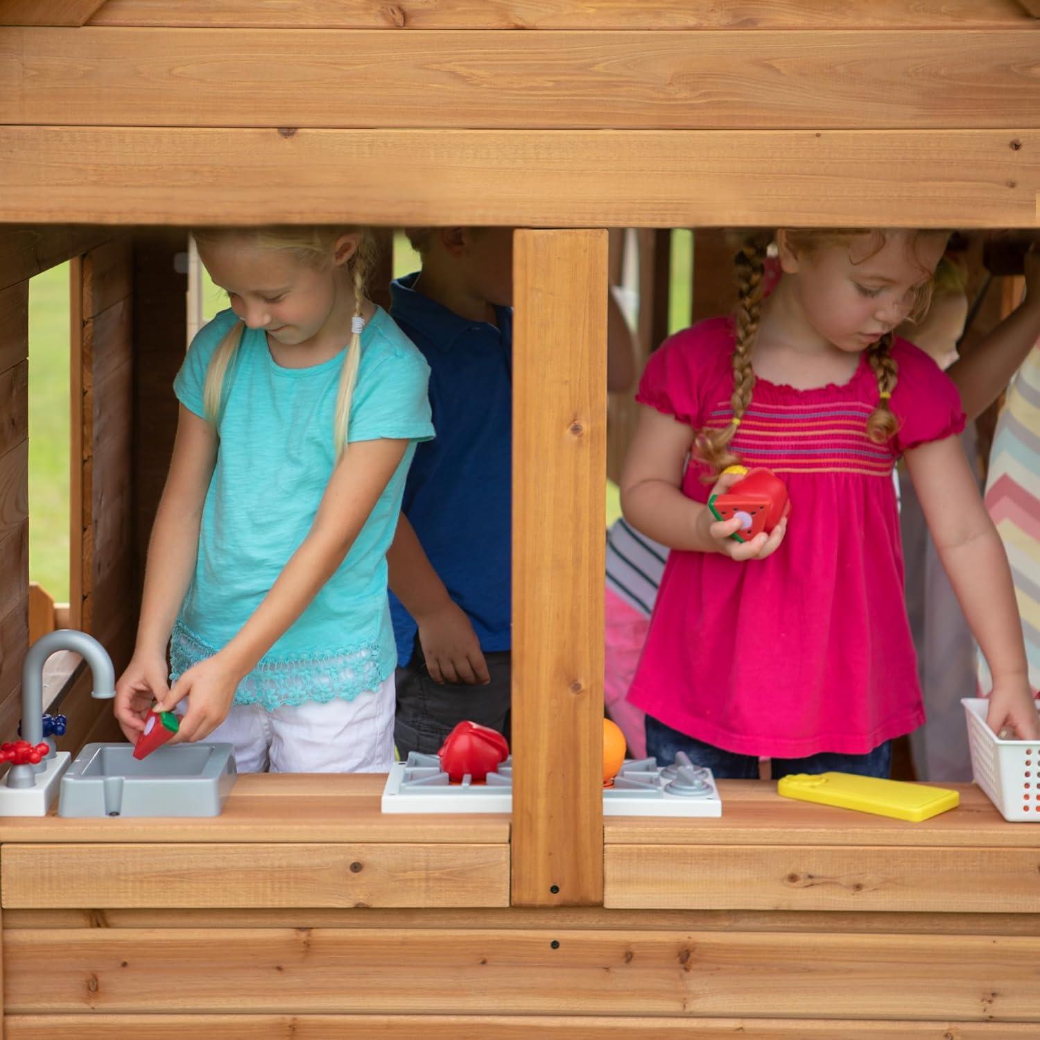 Backyard Discovery Aspen Wooden Cedar Playhouse