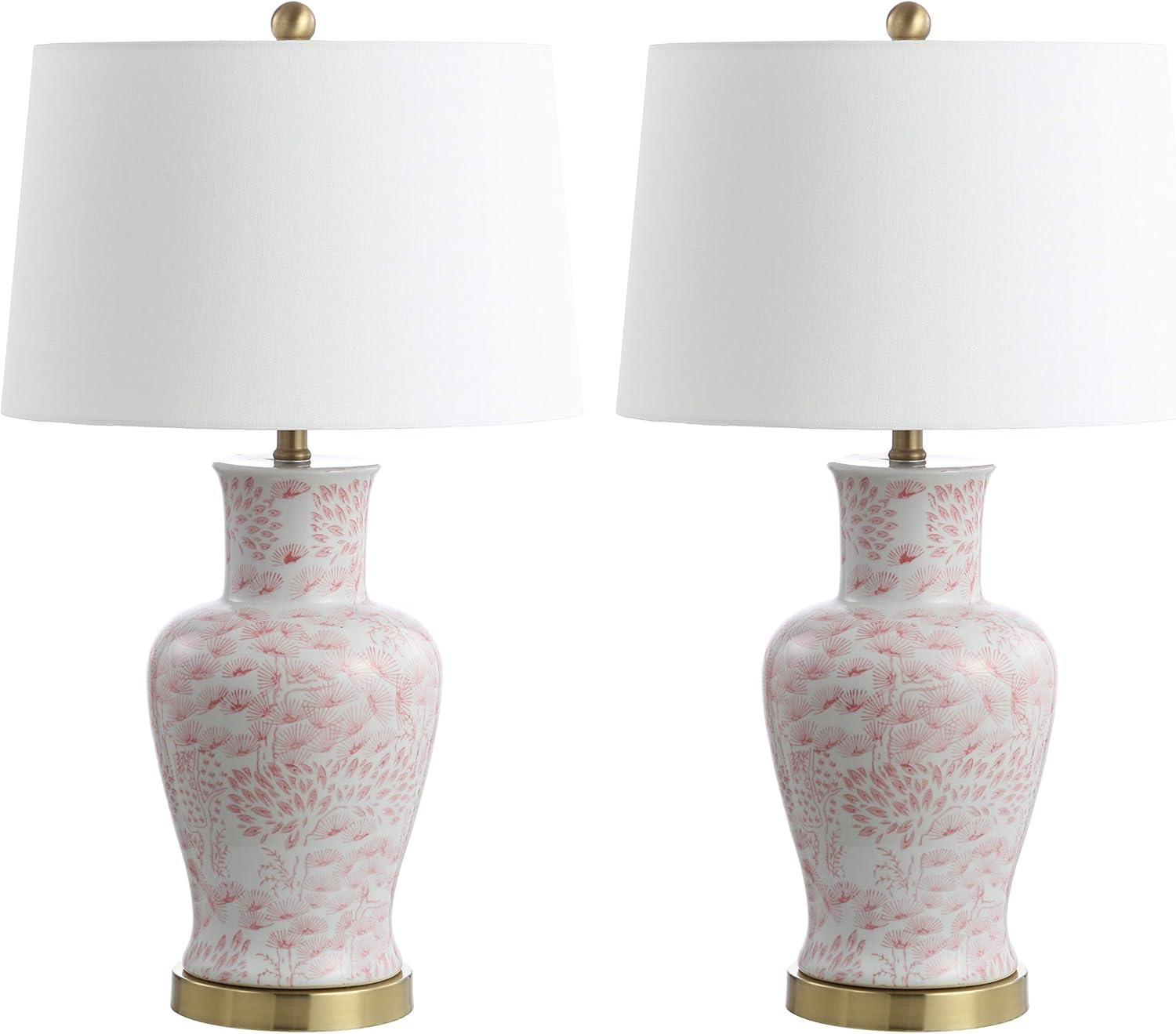 Calli Table Lamp (Set of 2) - Pink/White - Safavieh.