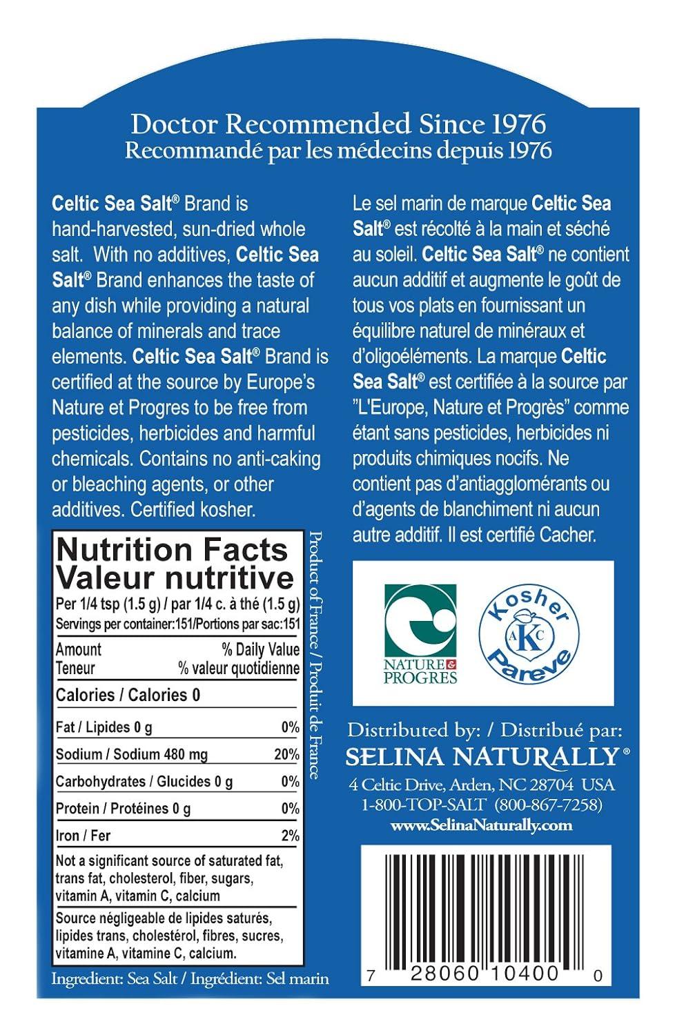 Celtic Sea Salt Light Grey, 8 Oz