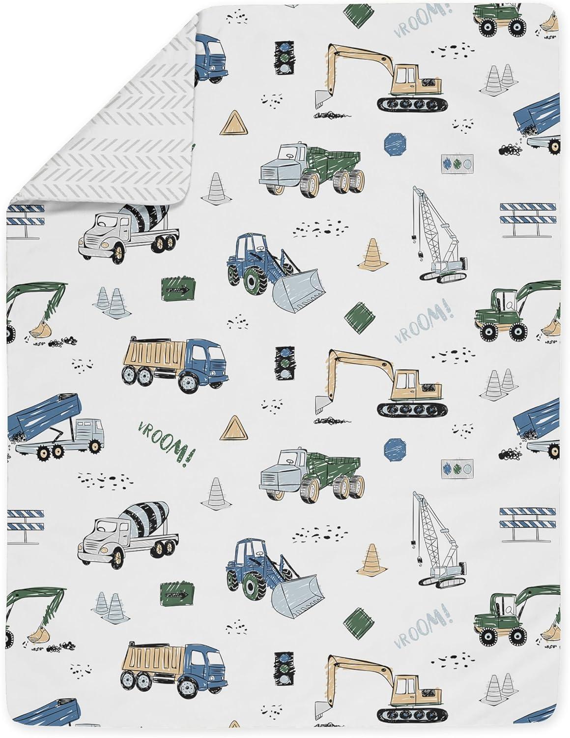 Construction Truck 5 Piece Toddler Bedding Set