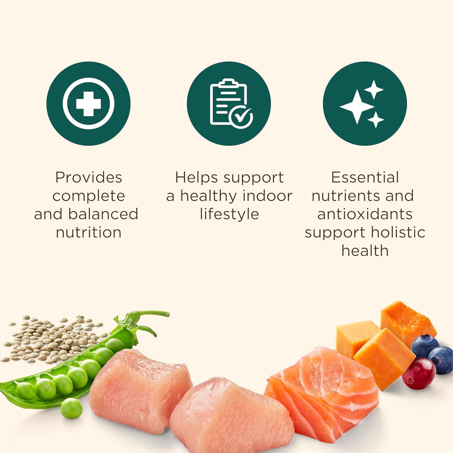 Nutrish Indoor Complete Chicken, Lentils & Salmon Recipe Dry Cat Food (Rachael Ray), 3 lb. Bag