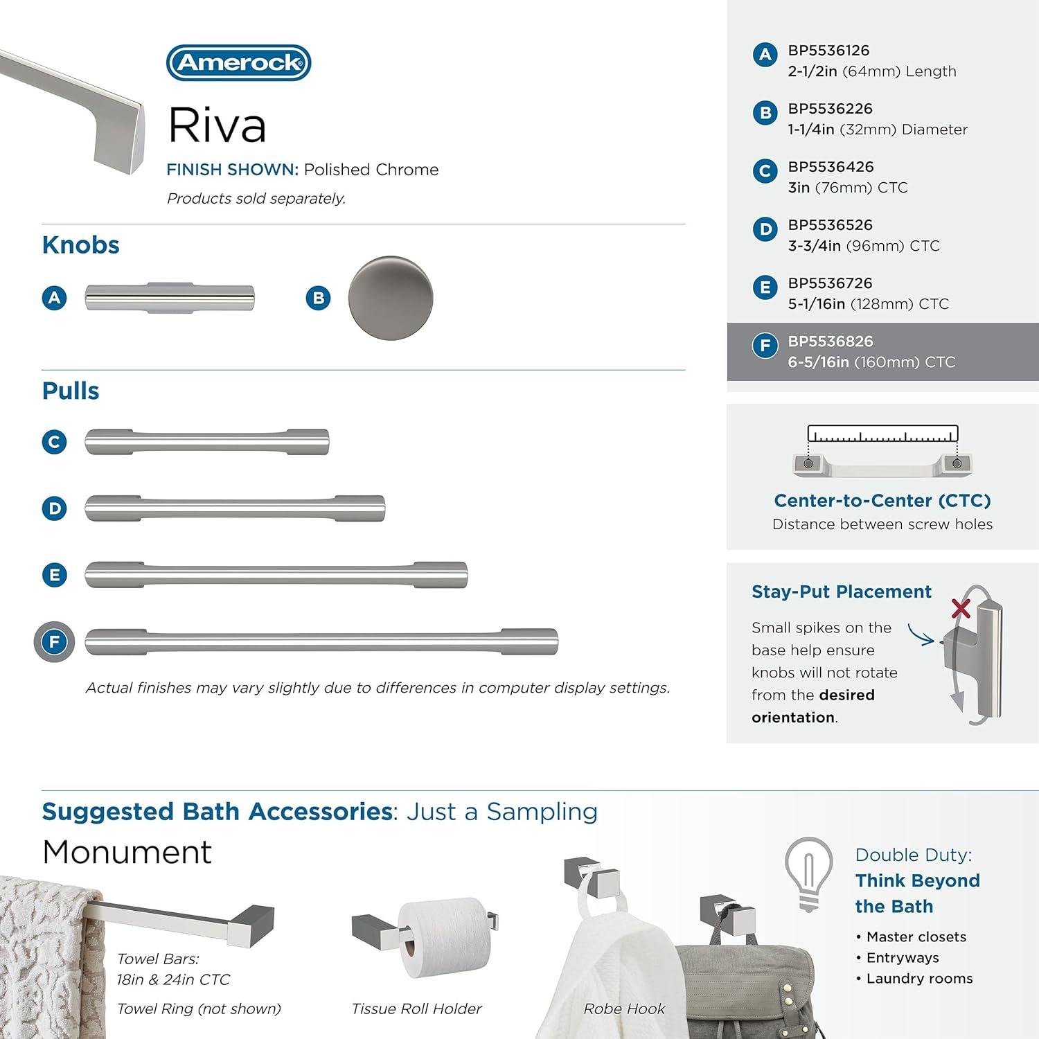 Riva 6 5/16" Center to Center Bar Pull