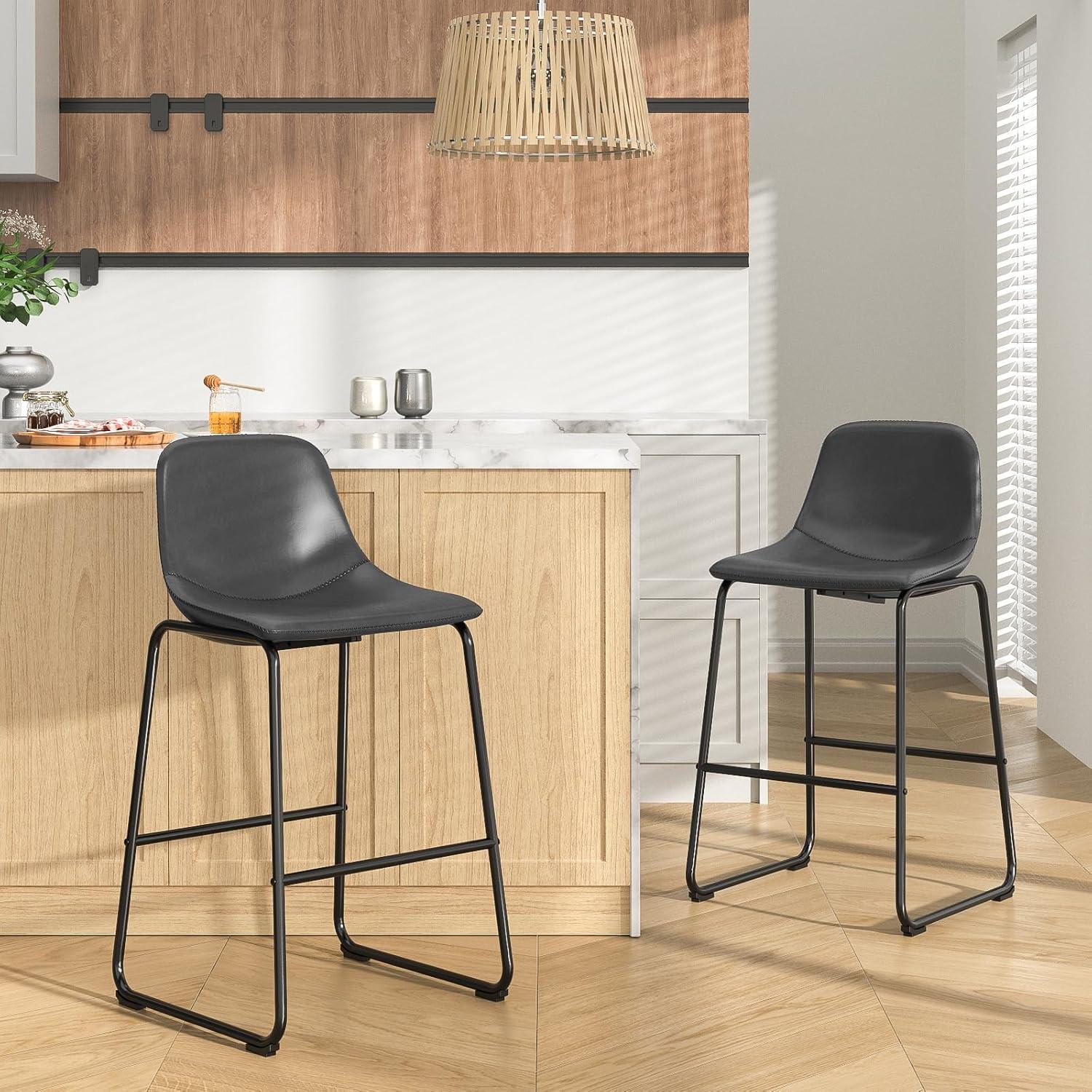 Premium Modern PU Leather Bar Stool