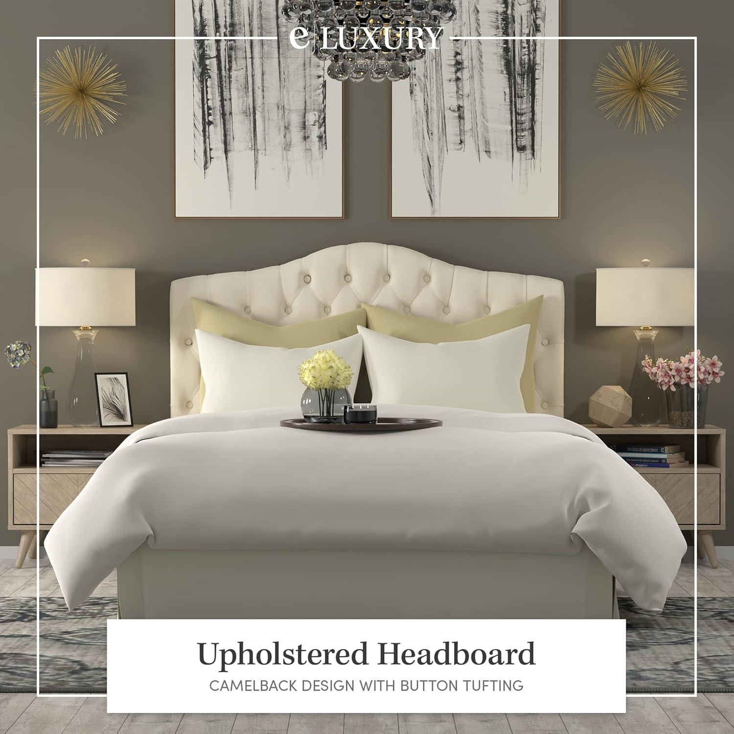 eLuxury Grenada Adjustable Tufted Headboard