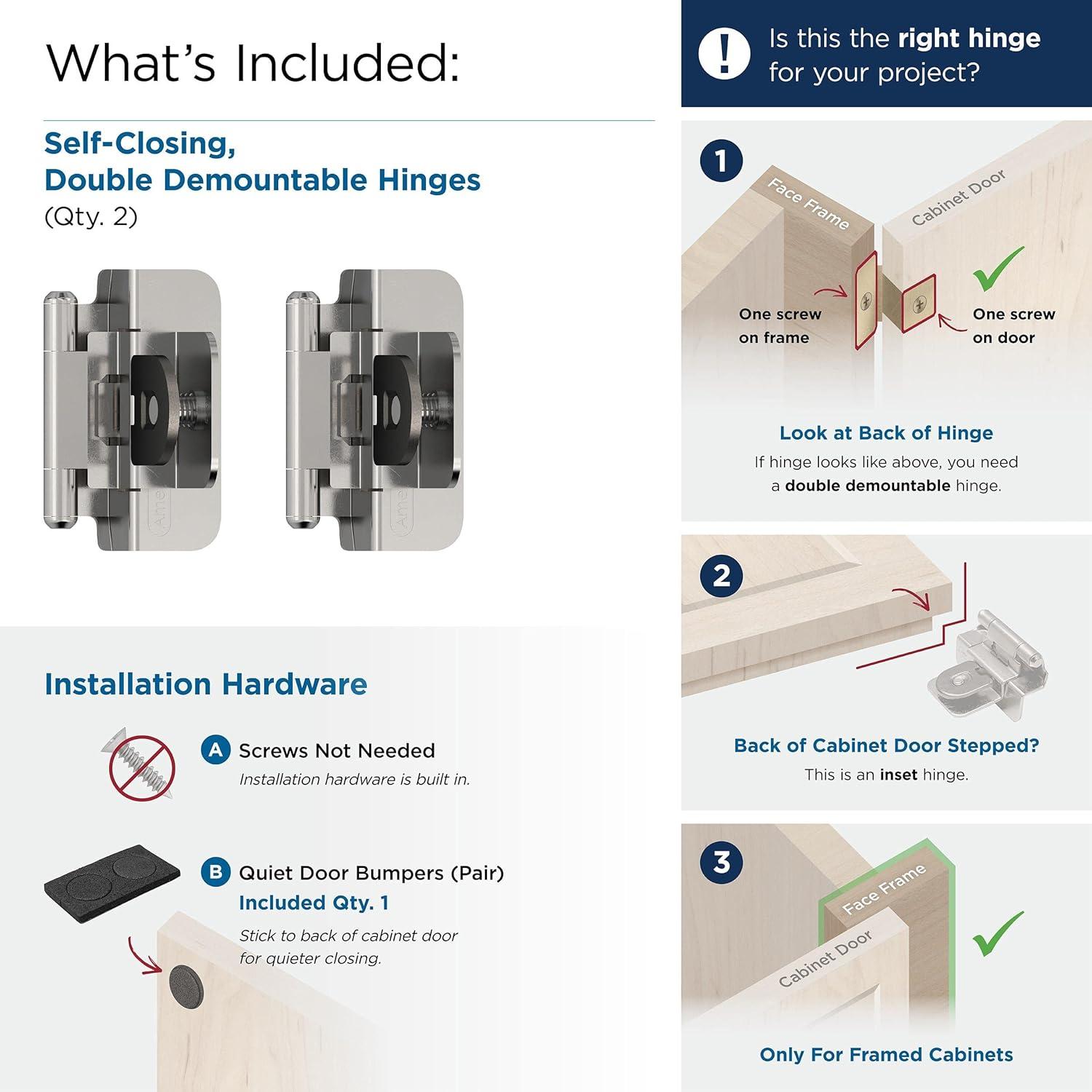 3/8" Demountable Traditional Hinge