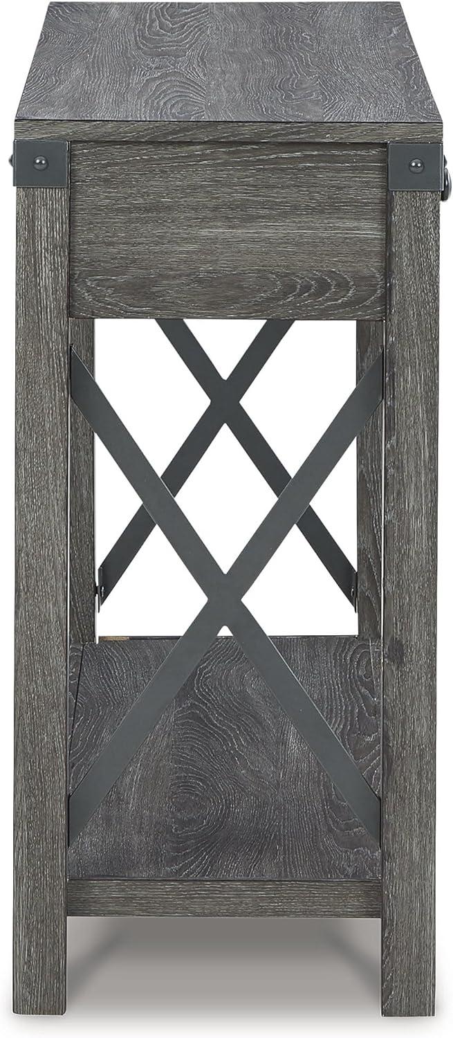 Bayflynn Console Sofa Table White - Signature Design by Ashley: Modern Farmhouse Style, Open Shelf Storage