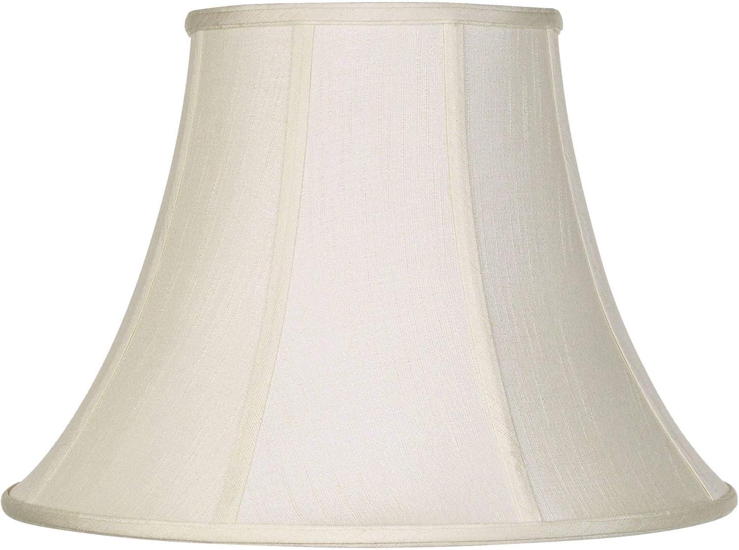 Creme Large Bell Lamp Shade with Brass Fitting