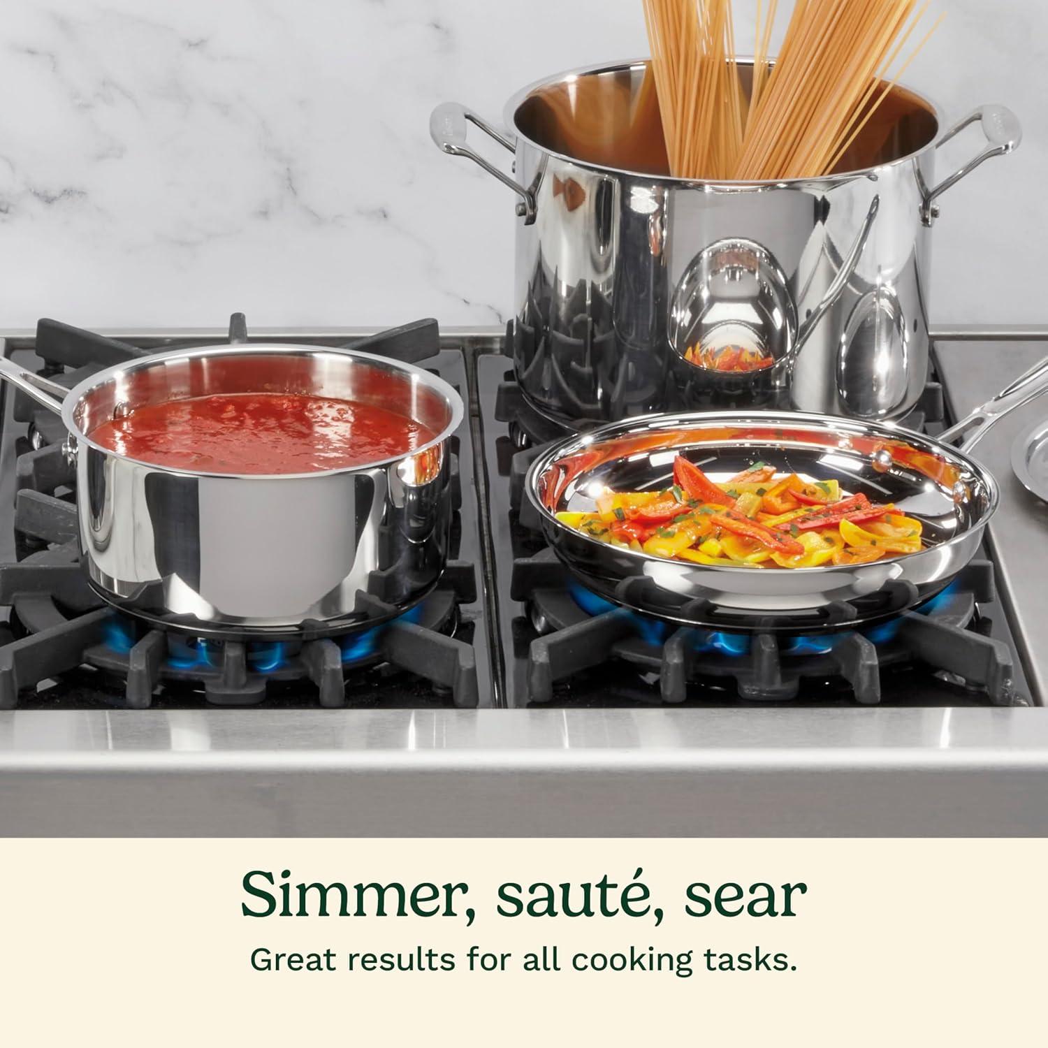 Cuisinart Chef’s Classic 7-Piece Stainless Steel Cookware Set