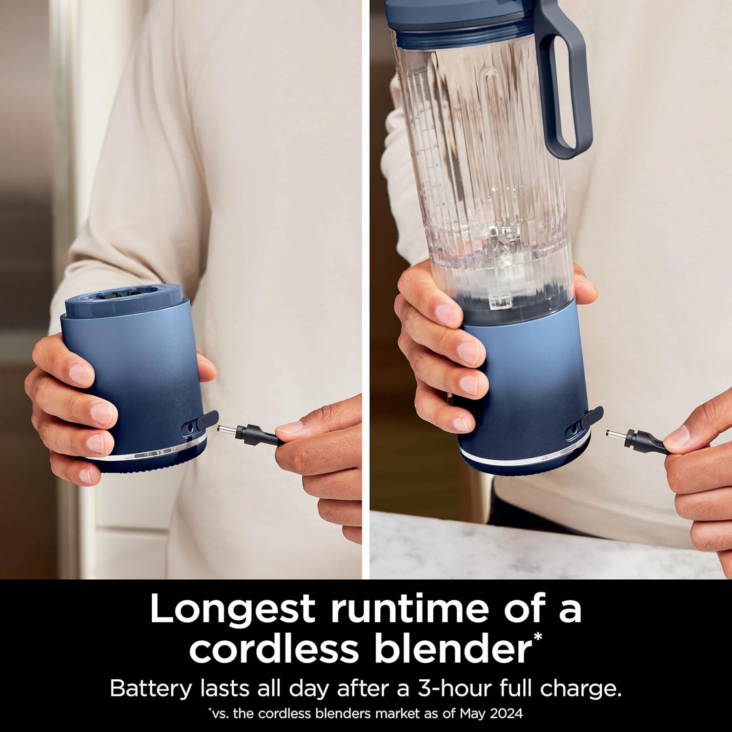 Ninja Blast 22oz Max Portable Blender Deep Navy BC251NV
