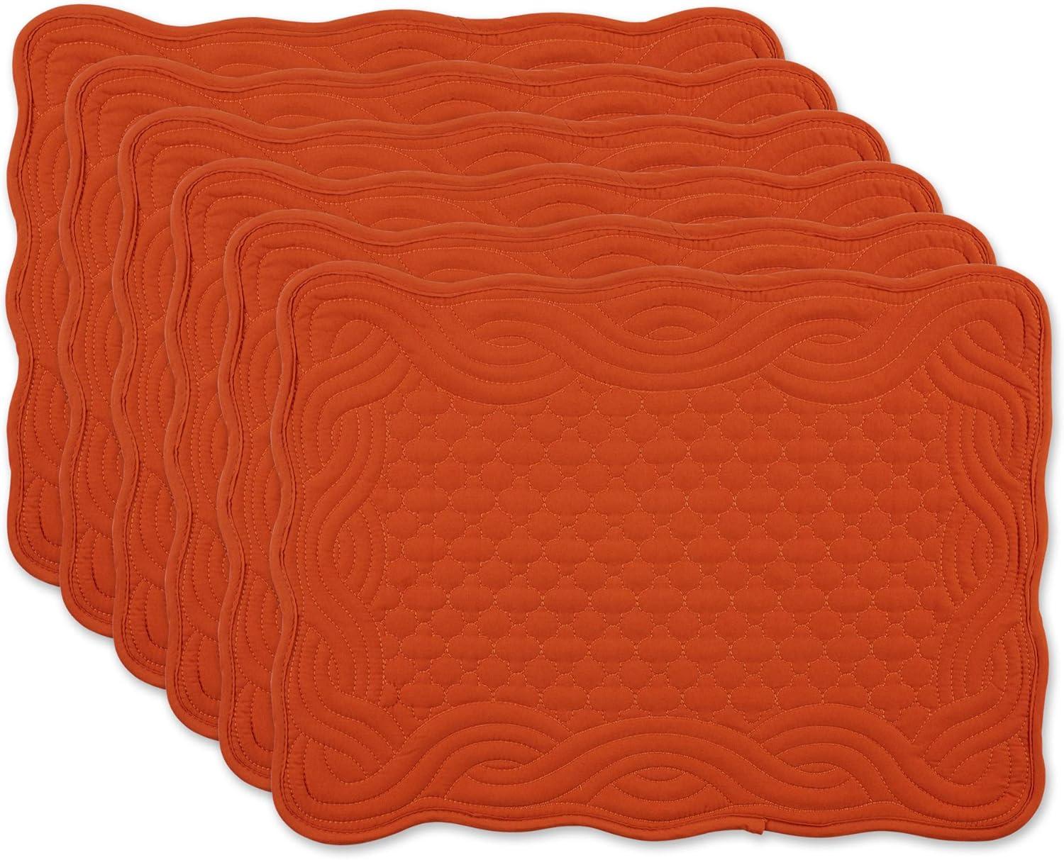 Pumpkin Spice Quilted Farmhouse Placemat (Set of 6)