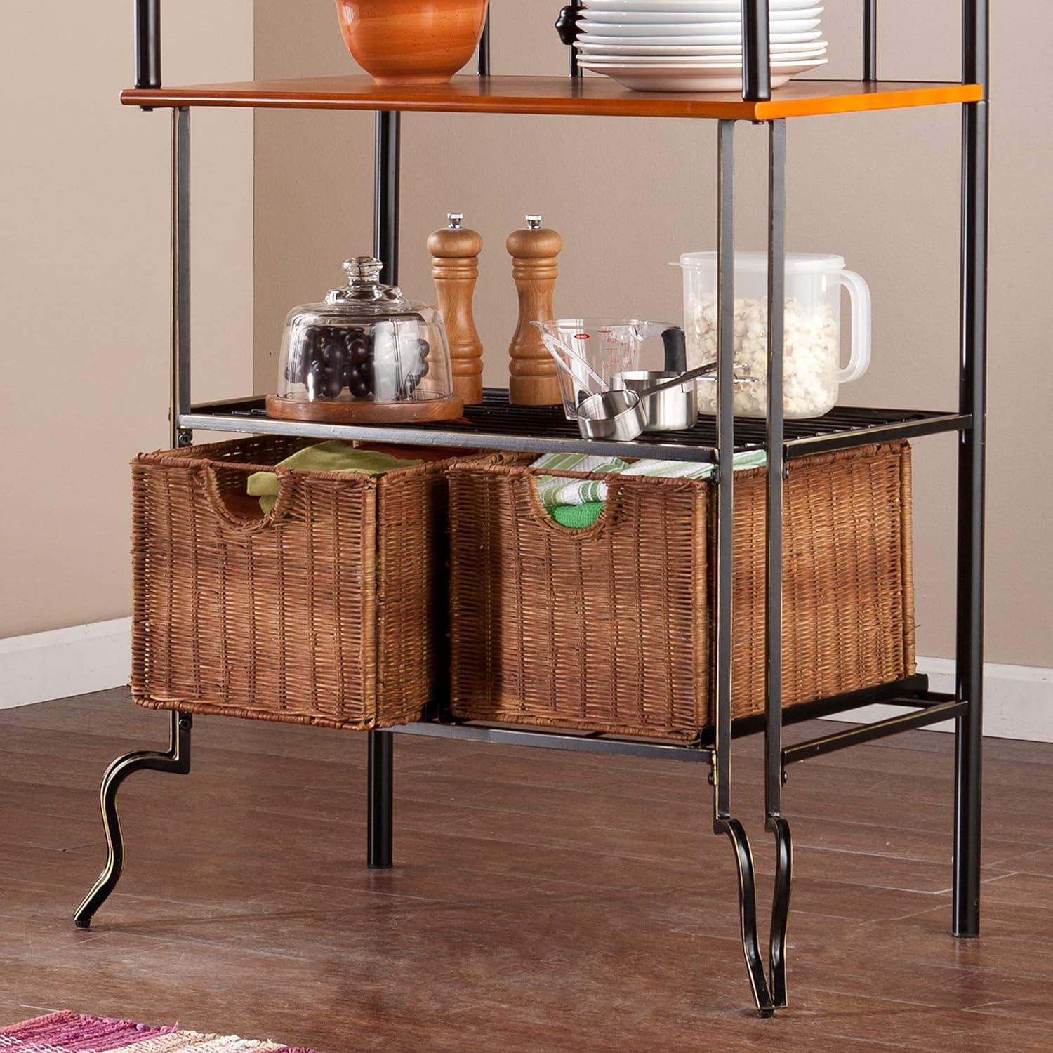 Saint Pierre Bakers Rack - KA0763 - Black/Brown - SEI