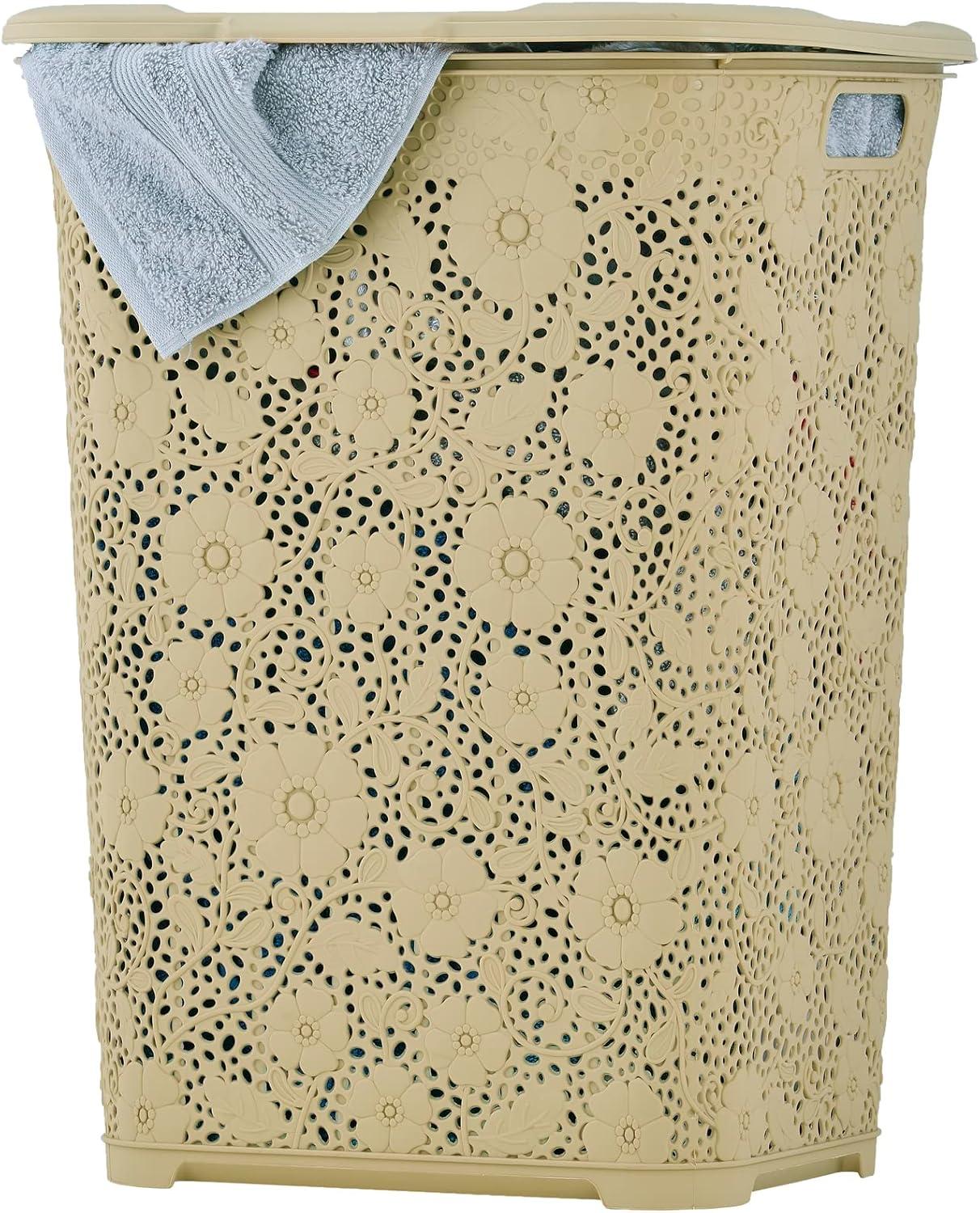 House of Hampton® Plastic Laundry Hamper with Handles