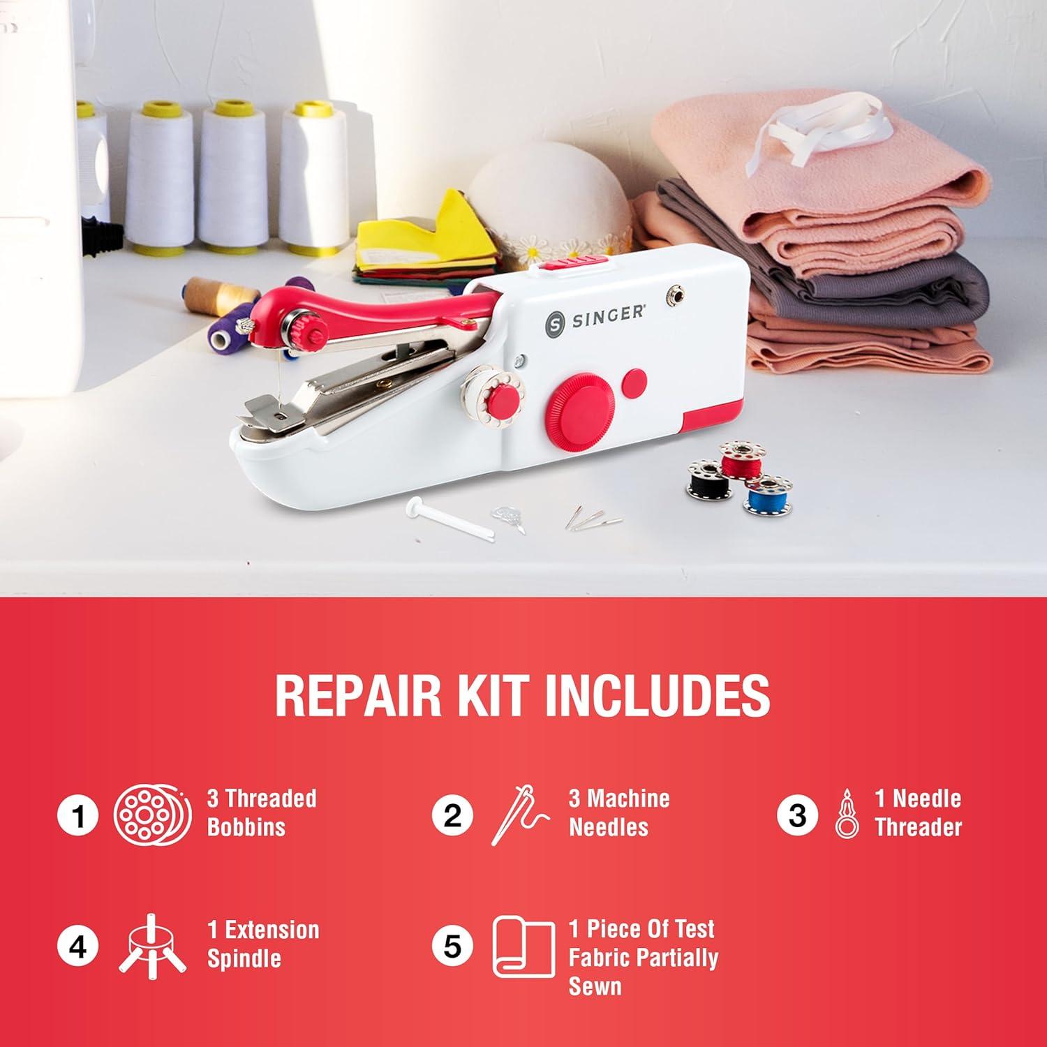 SINGER Stitch Sew Quick Portable Mending Machine - Single Thread Machine for Quick Repairs