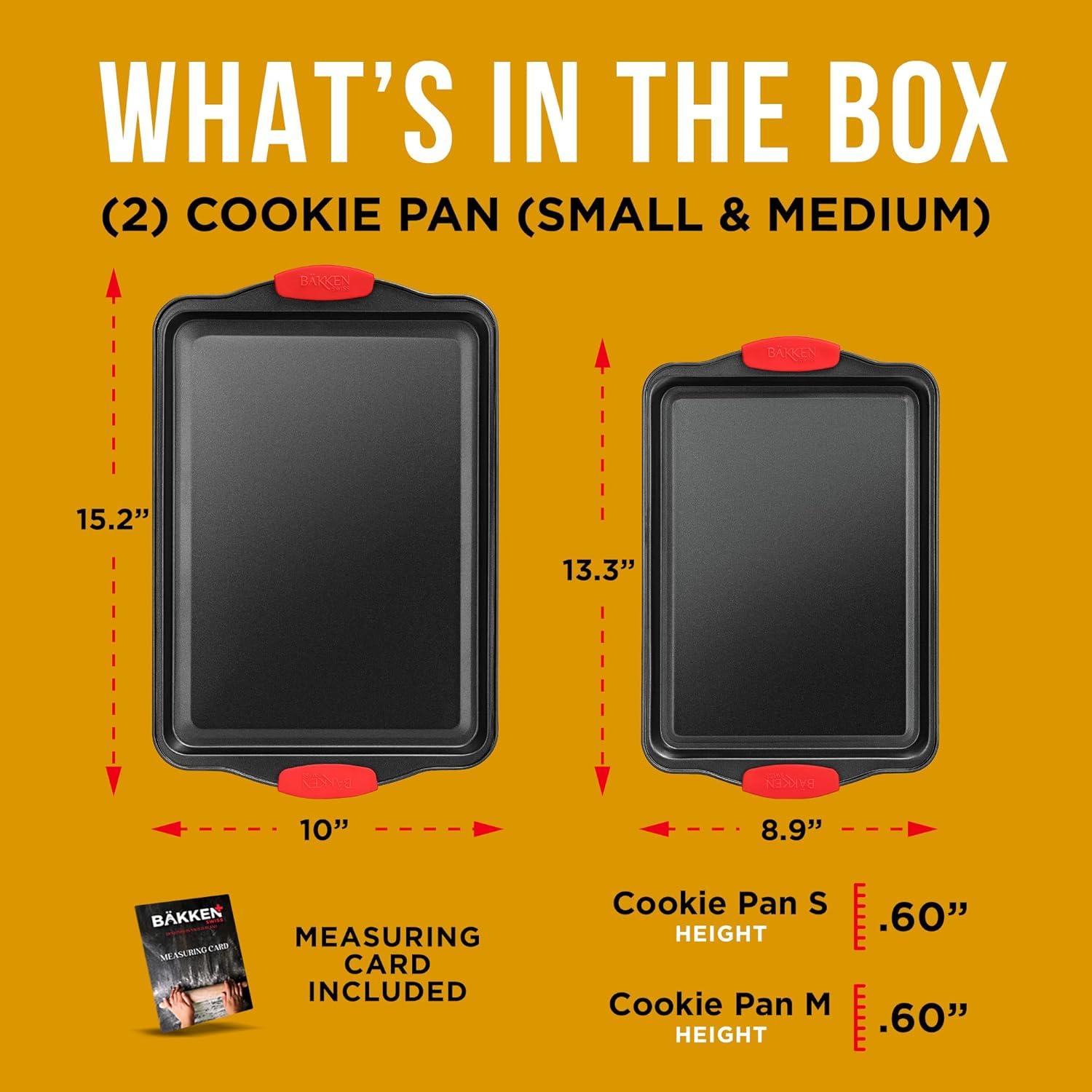 Lifemaster Lifemaster Non-Stick Steel 2 Piece Baking Sheet Set