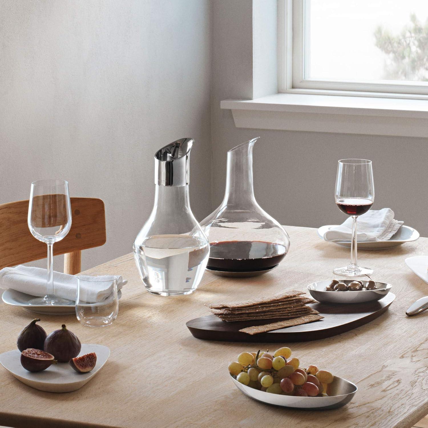 Georg Jensen Sky Water Glass and Stainless Steel 50.72 oz. Carafe | Wayfair