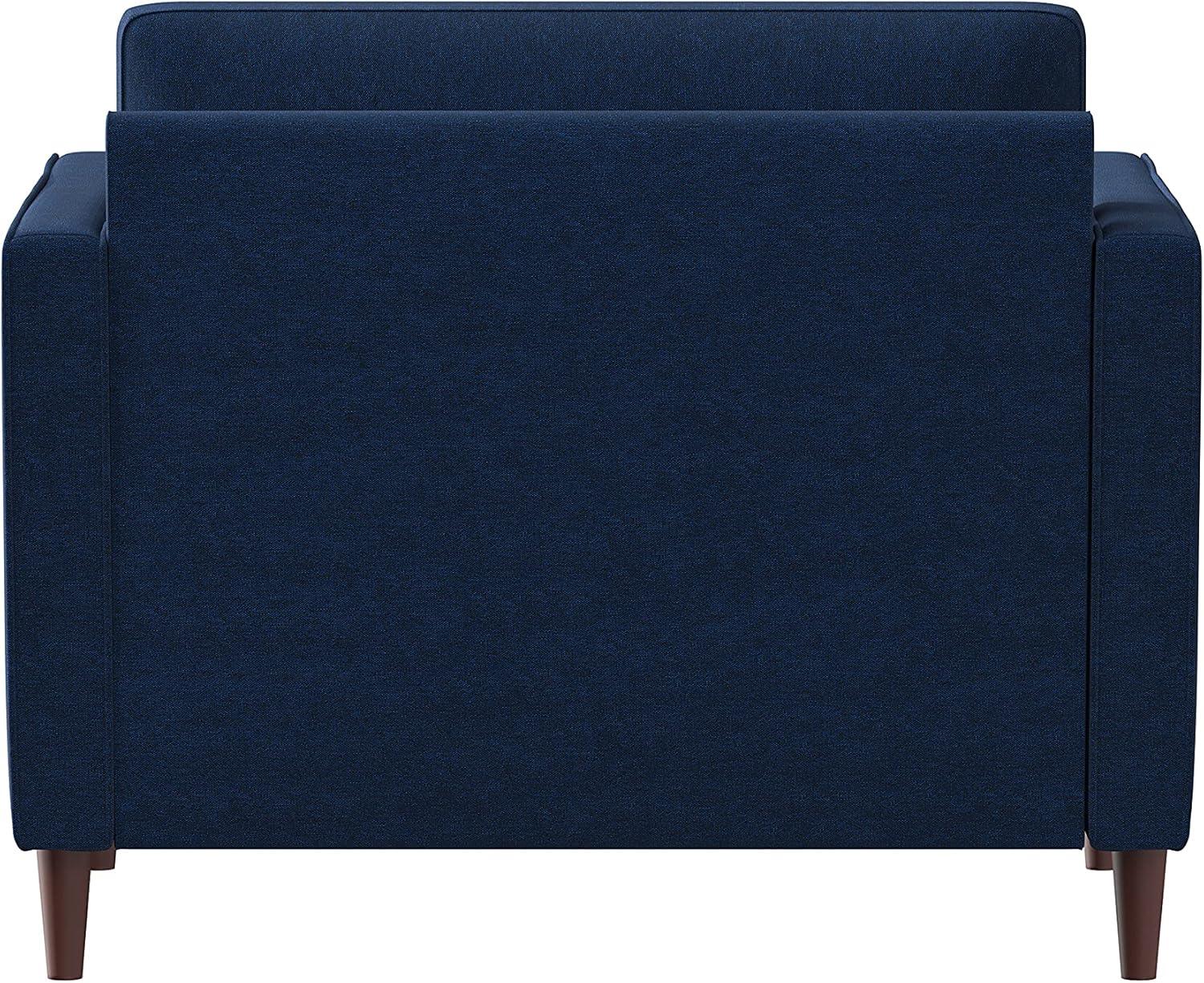 Lifestyle Solutions Lorelei Lounge Chair, Navy Blue Fabric