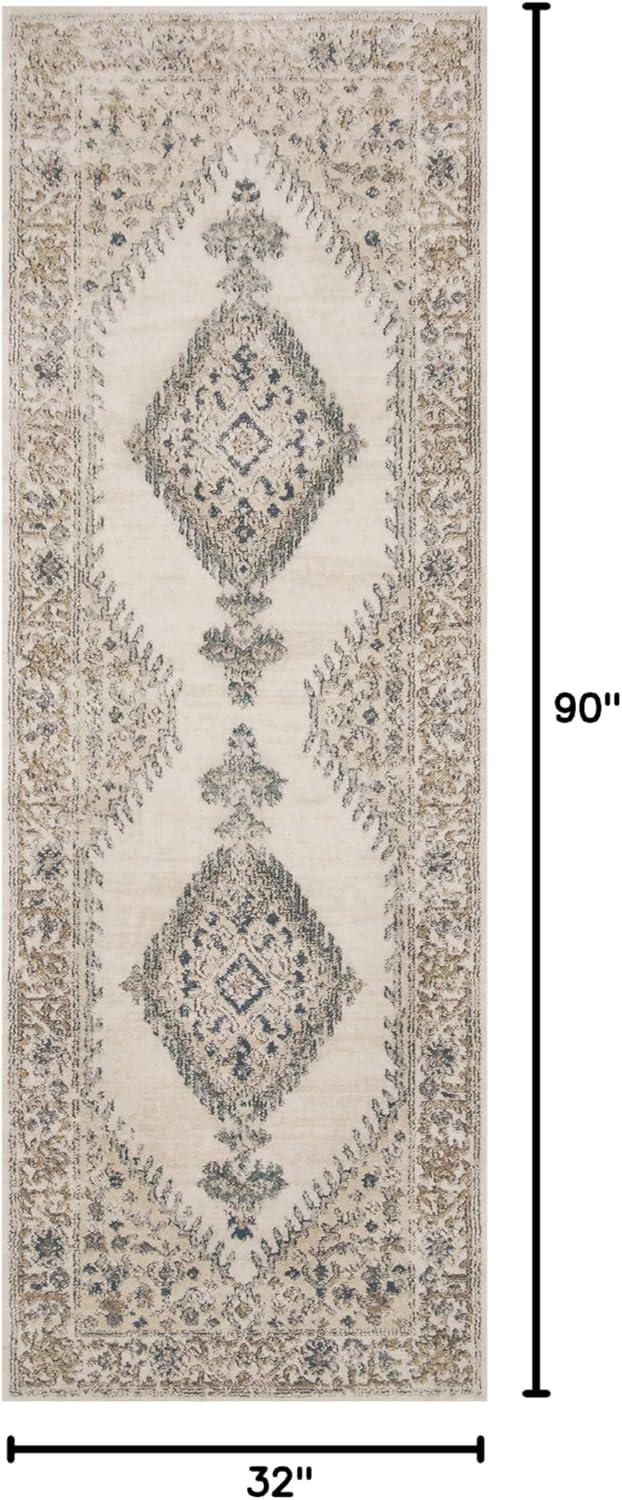 Loloi Teagan Oatmeal / Ivory 2'-8" x 7'-6" Runner Rug